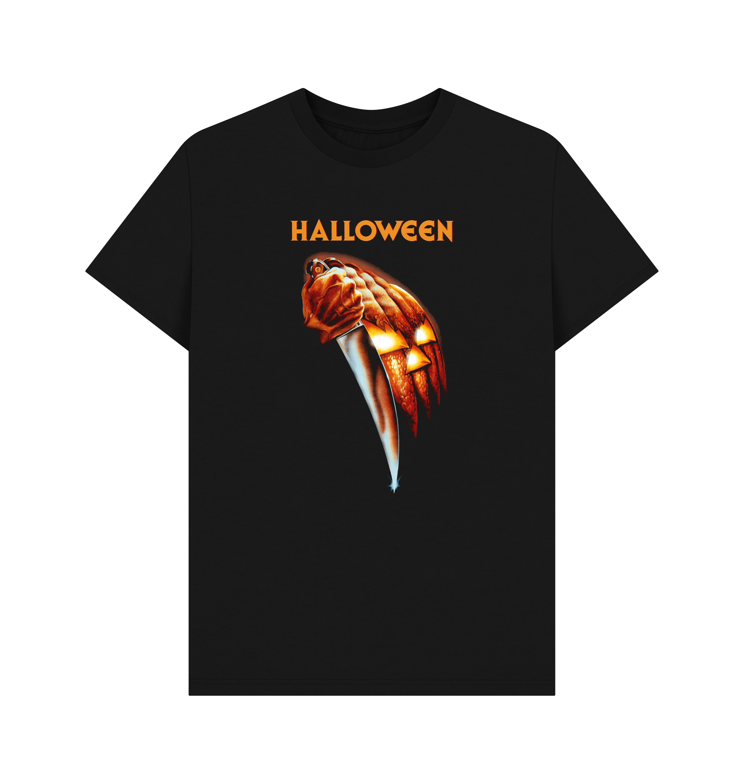 Black Printed T-shirt Front