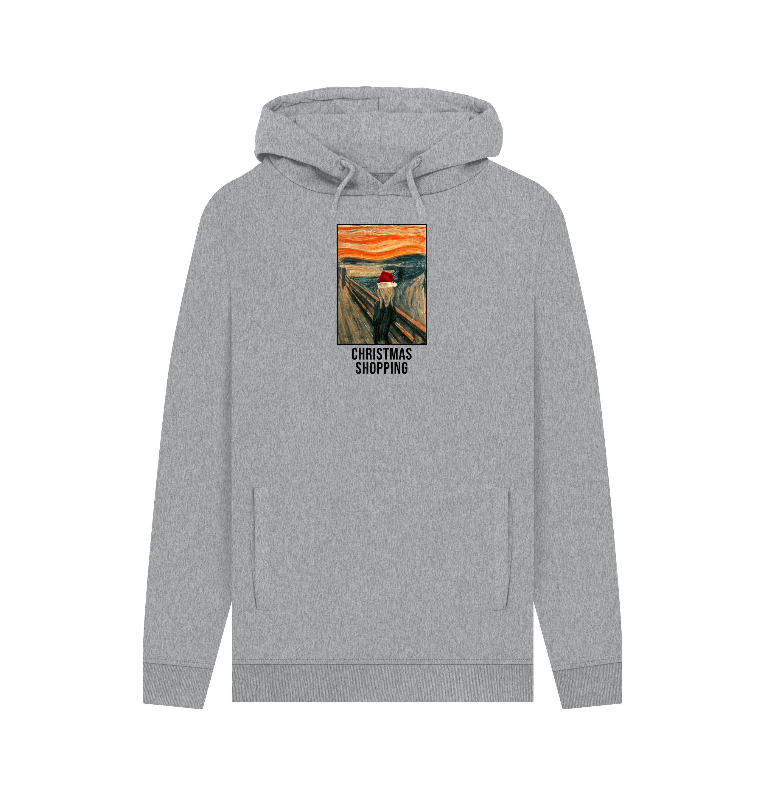 Light Heather Printed Hoody Front