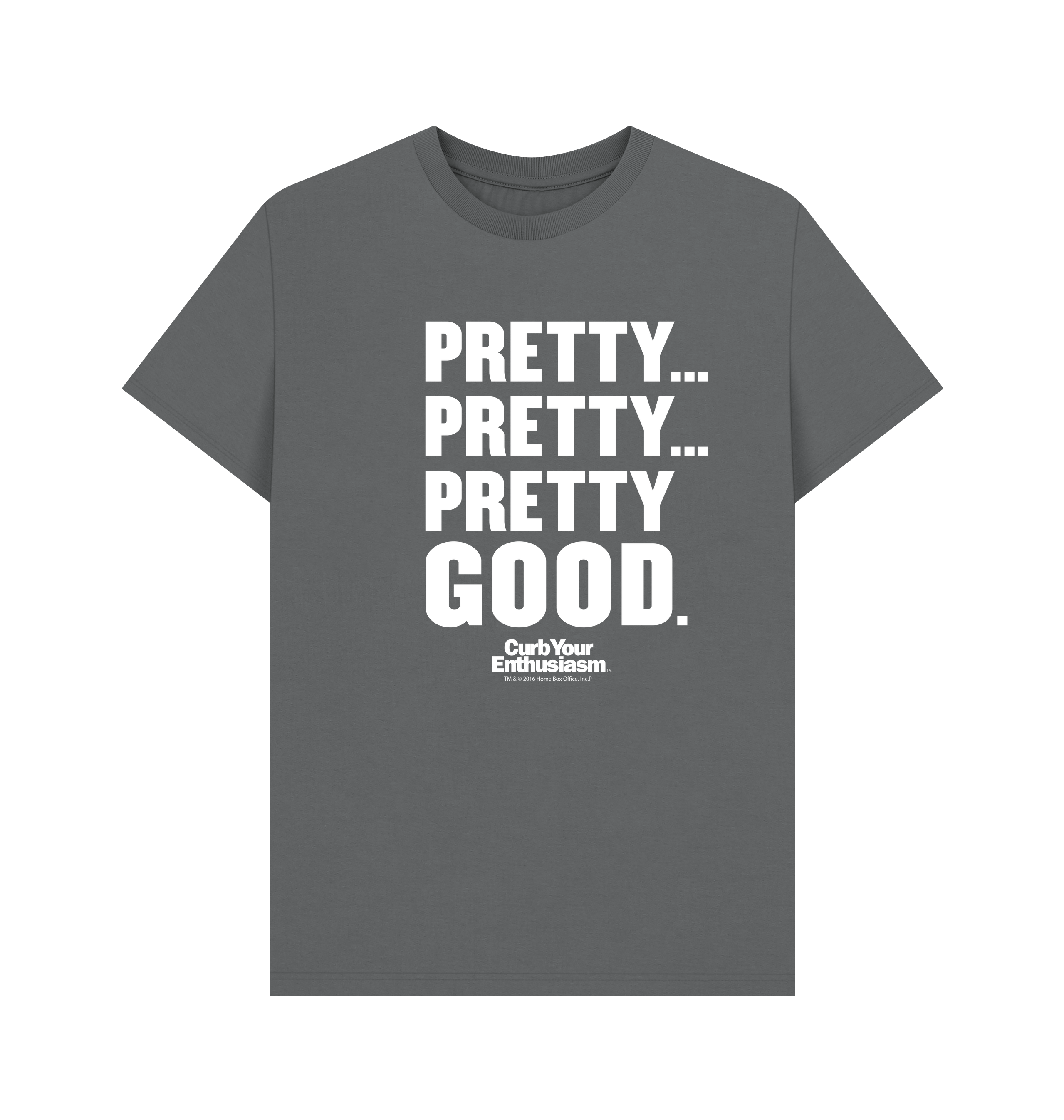 Slate Grey Printed T-shirt Front