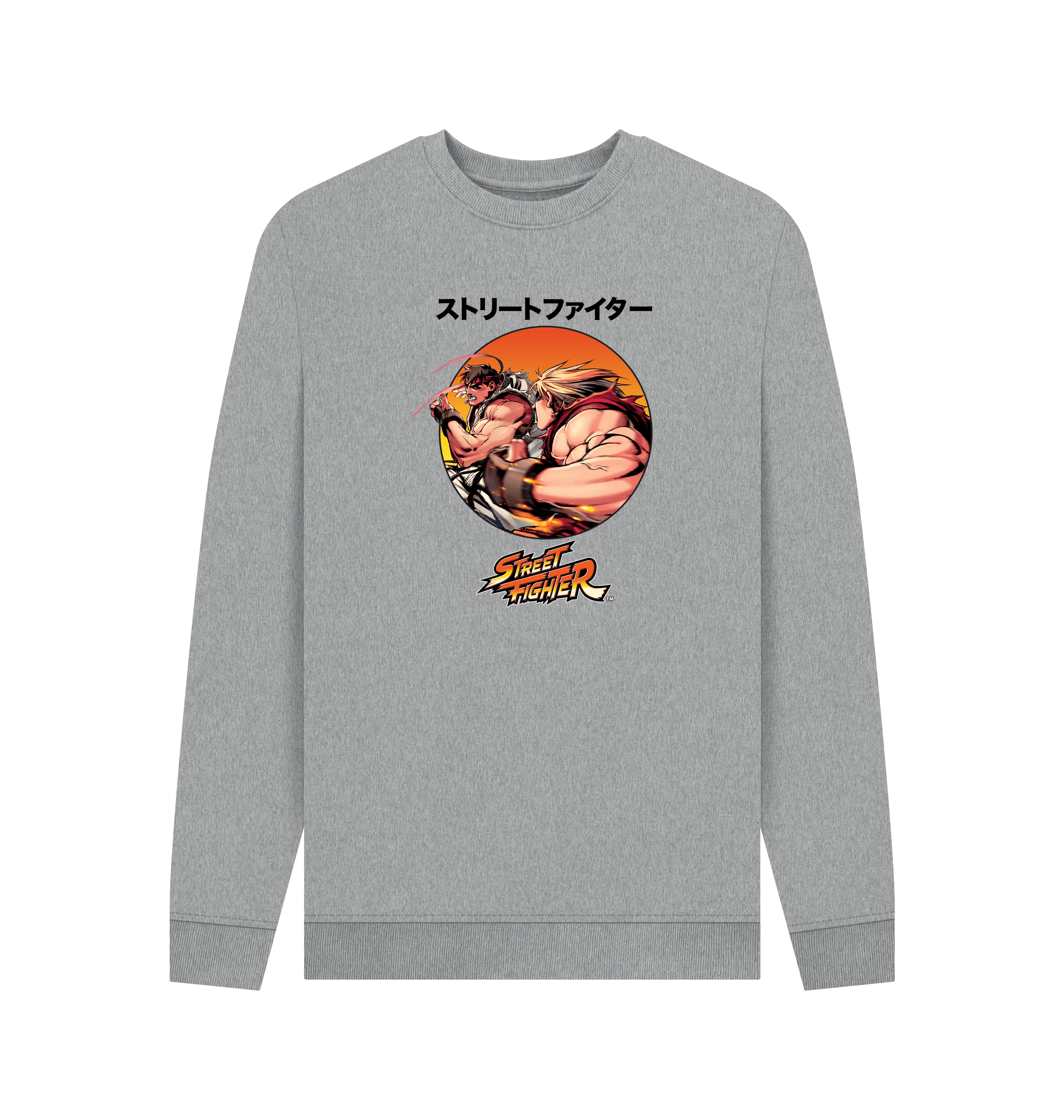 Light Heather Printed Sweater Front