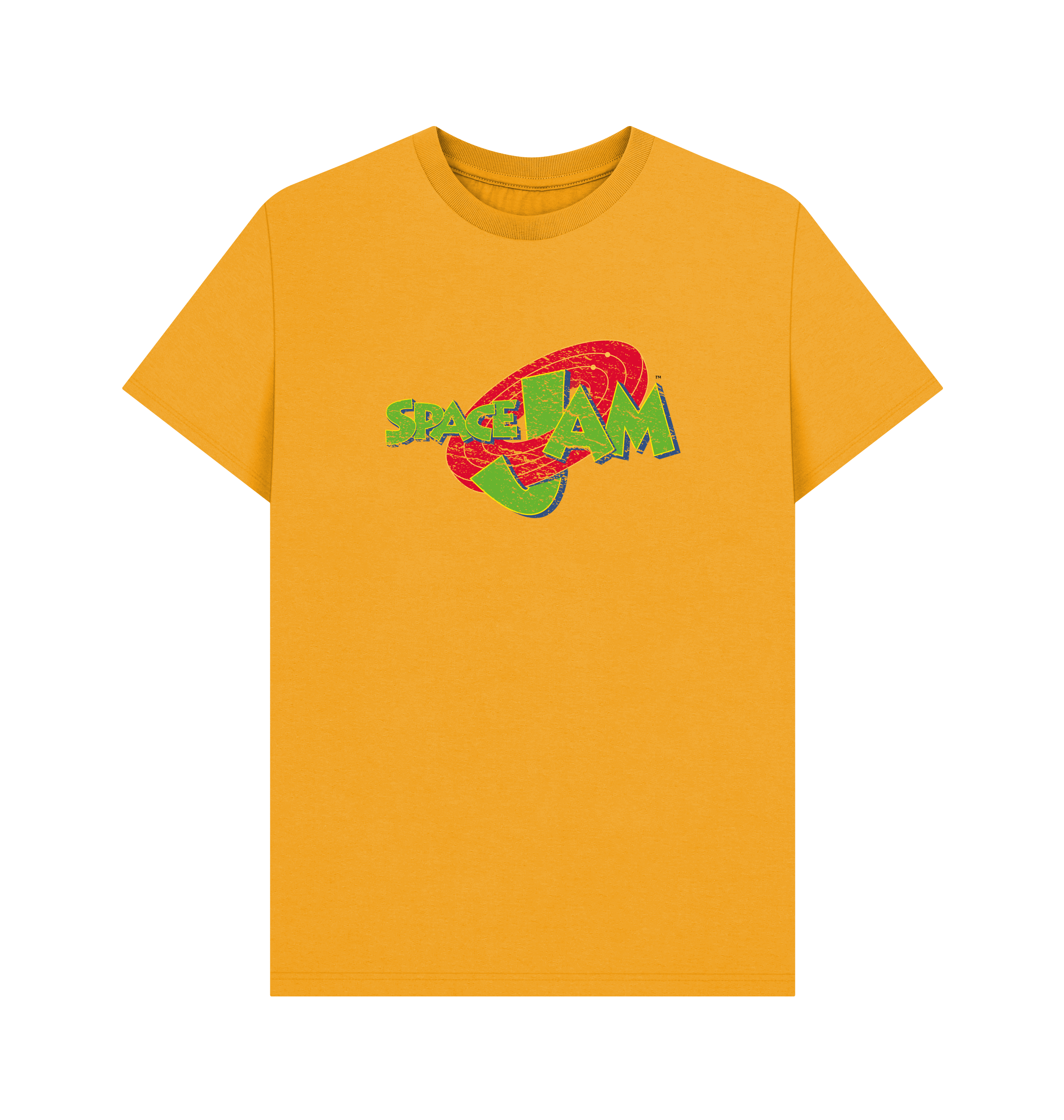 Mustard Printed T-shirt Front