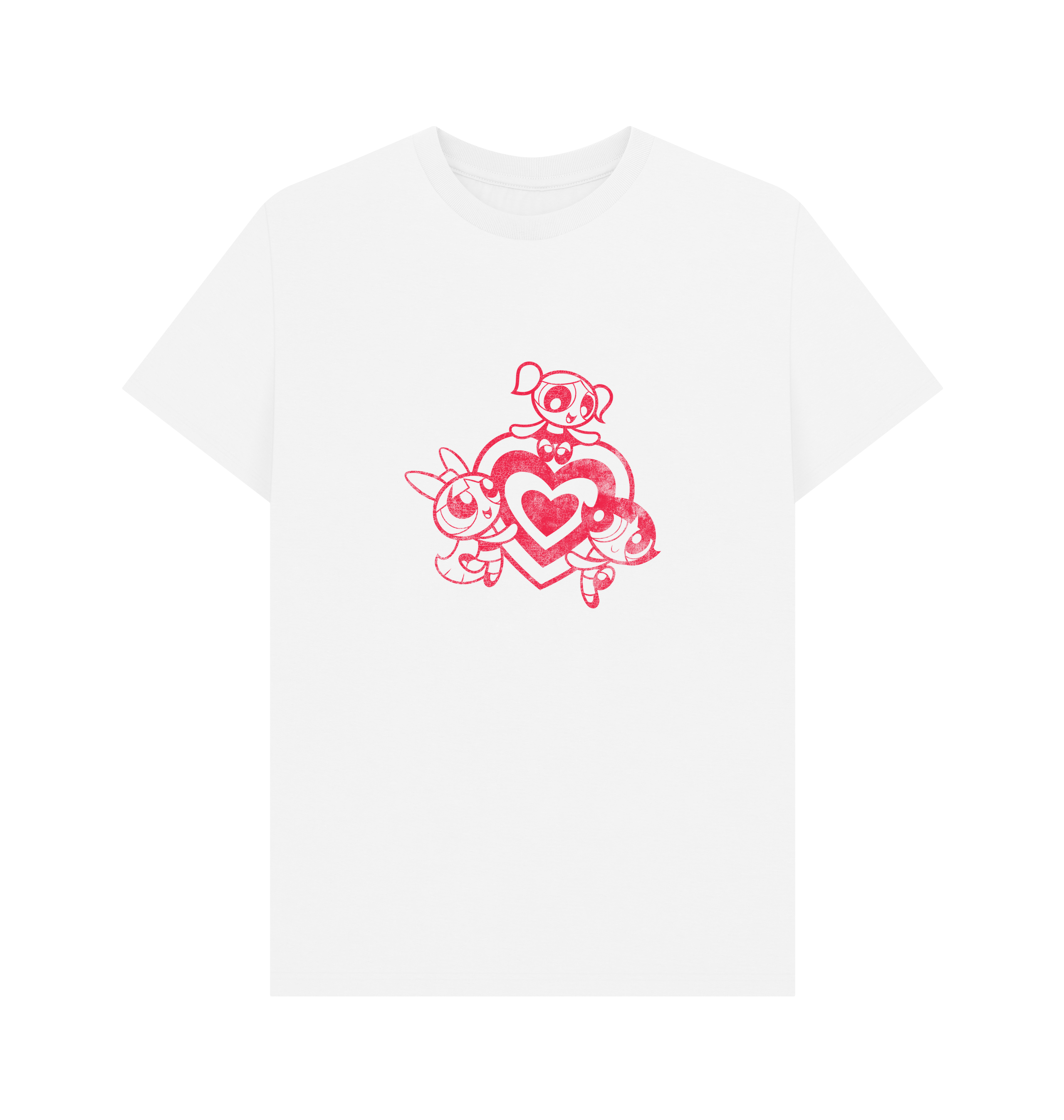 White Printed T-shirt Front
