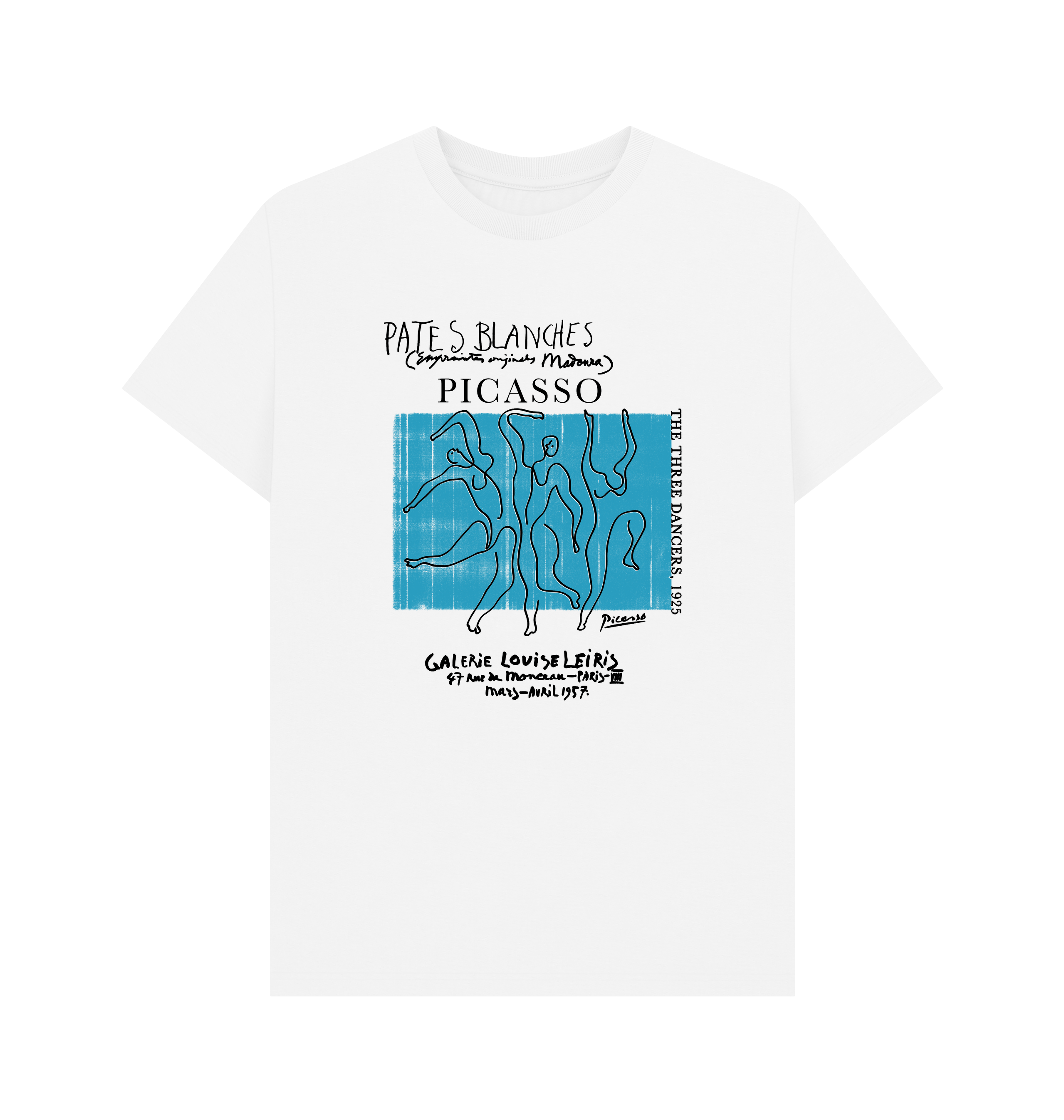 White Printed T-shirt Front