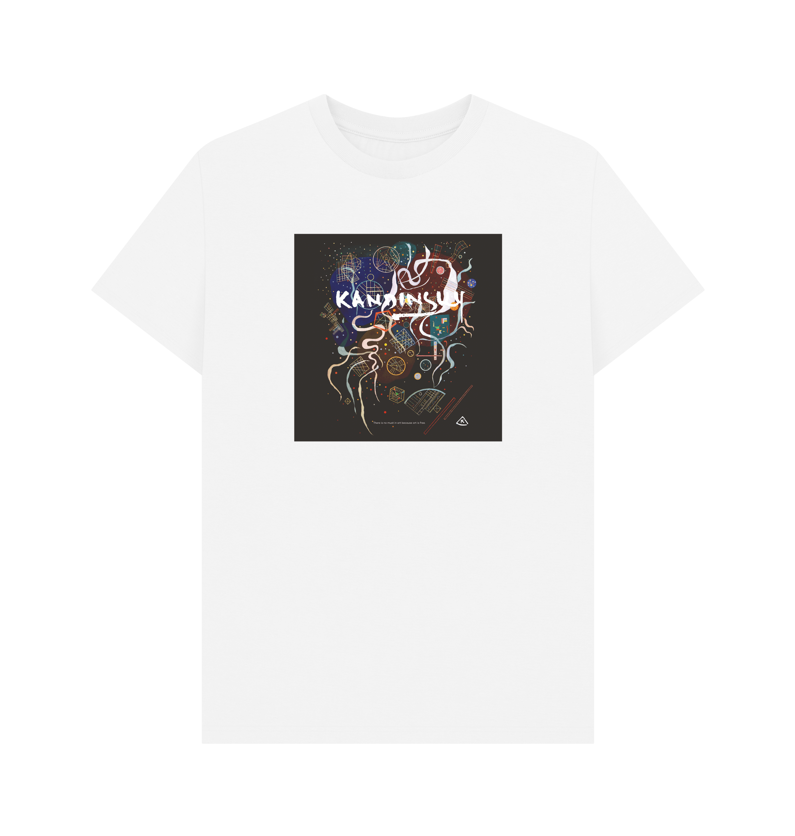 White Printed T-shirt Front