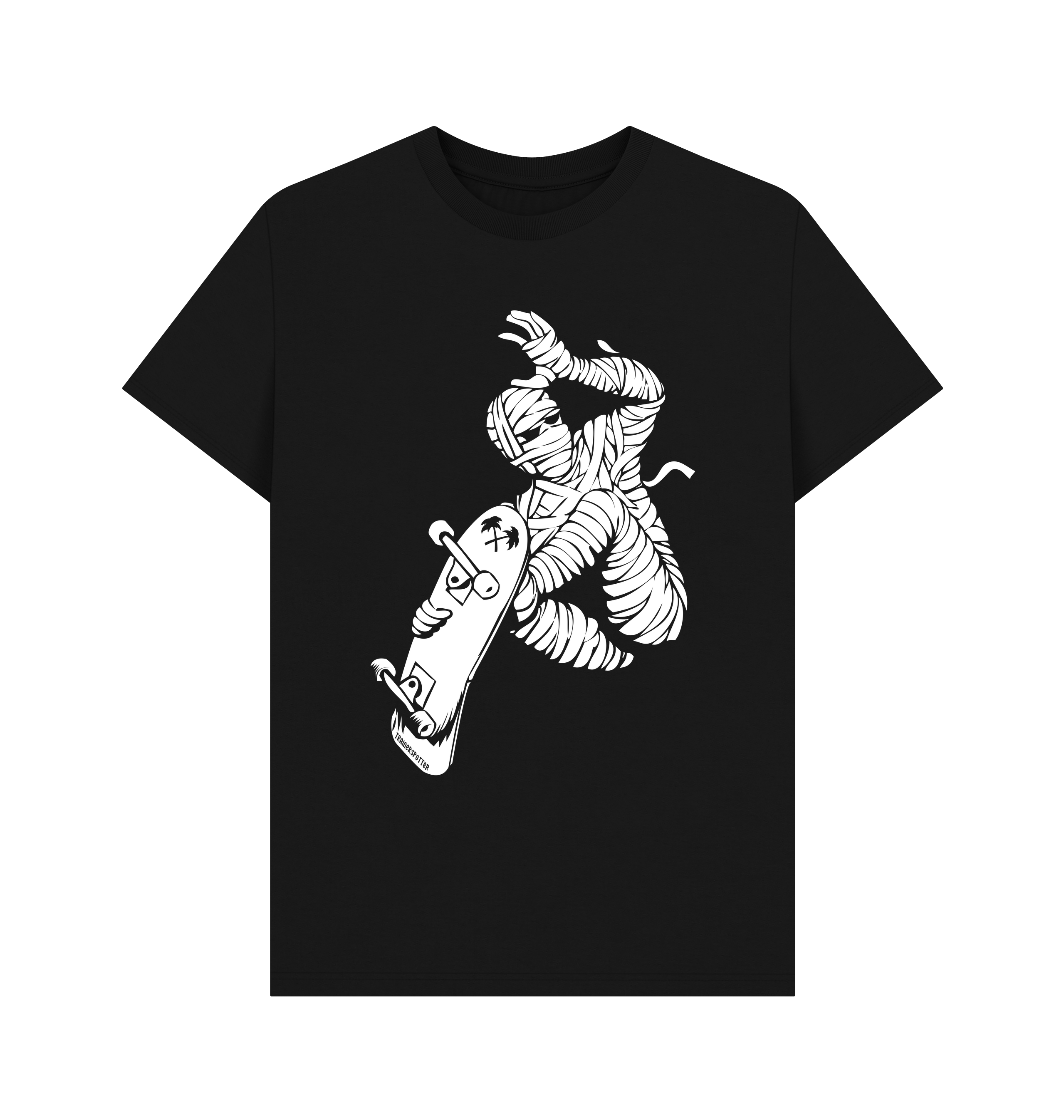 Black Printed T-shirt Front