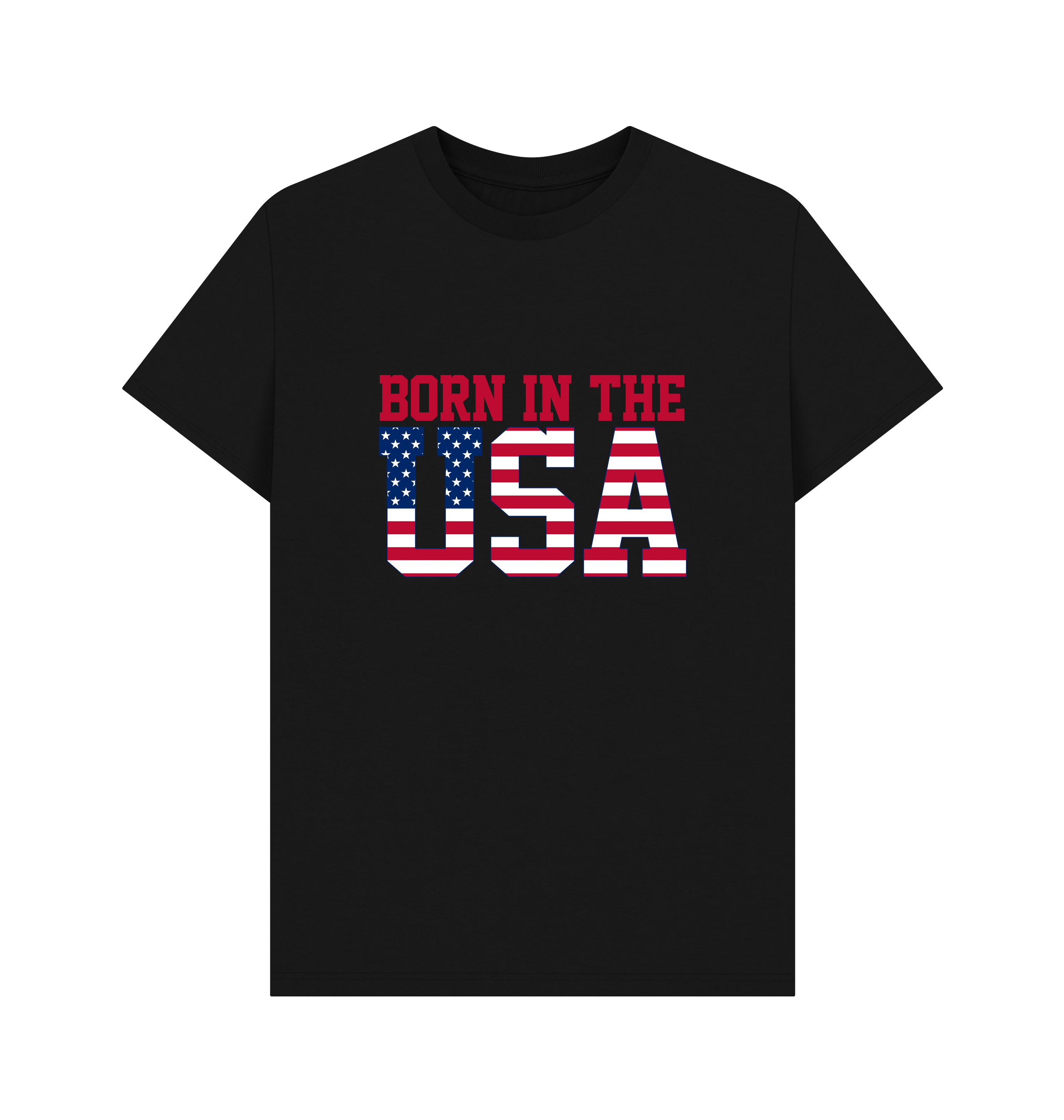 Black Printed T-shirt Front