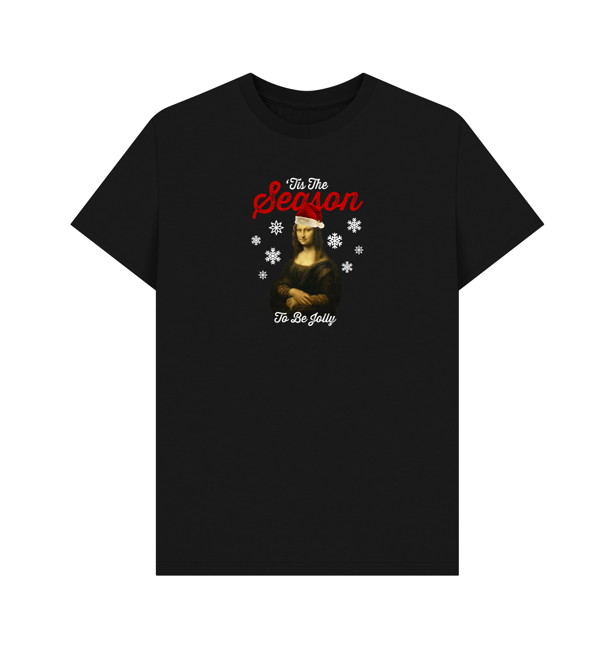 Black Printed T-shirt Front