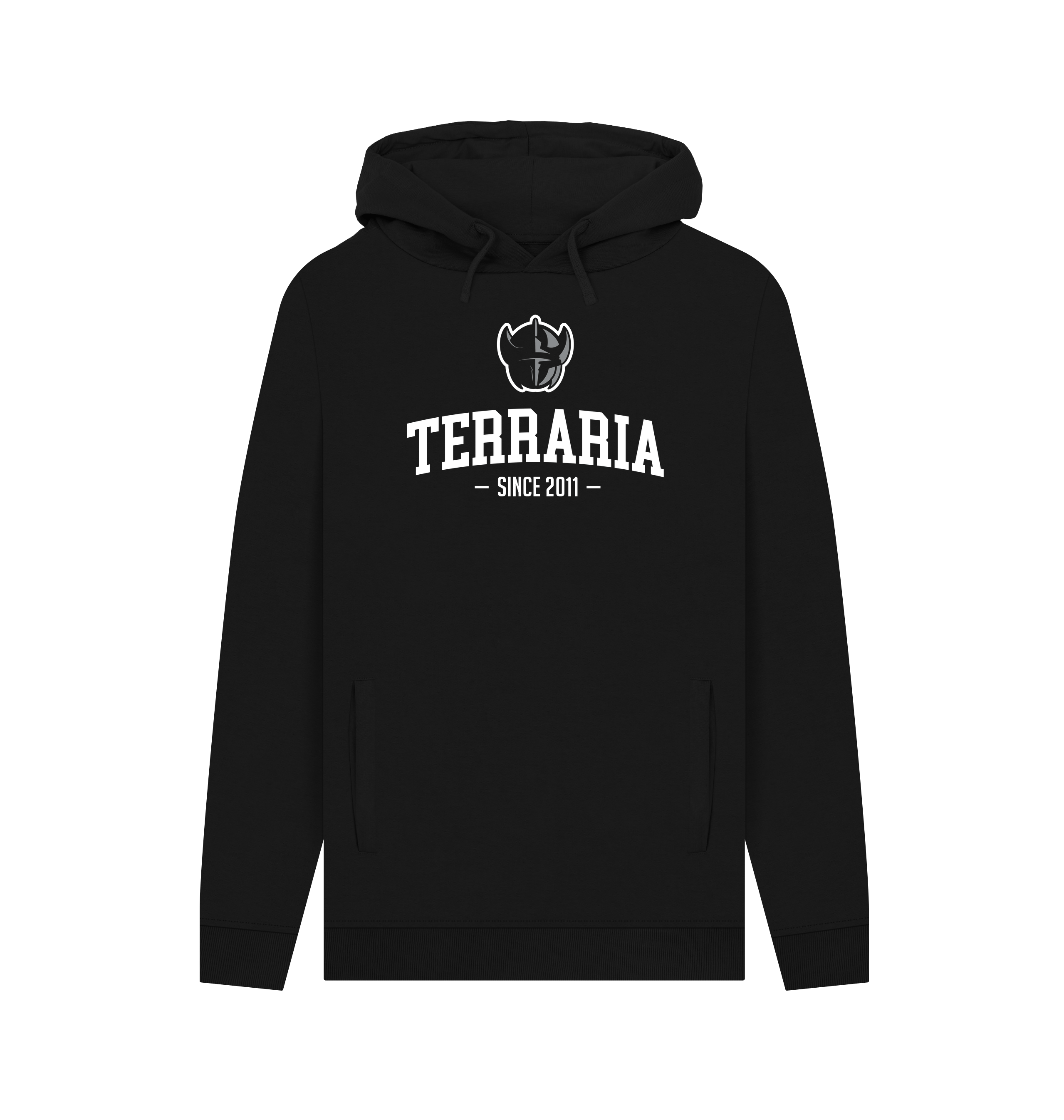 Black Printed Hoody Front