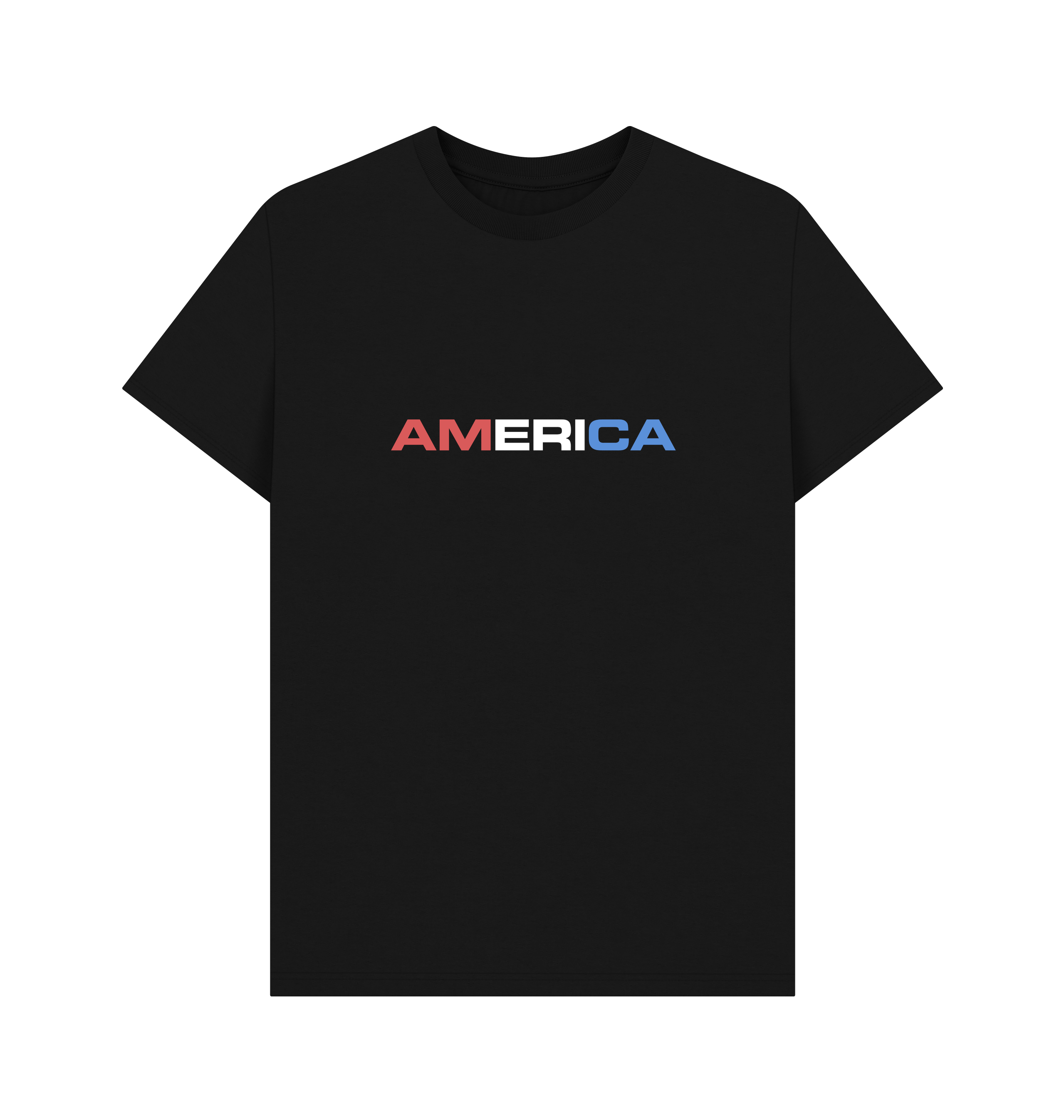 Black Printed T-shirt Front