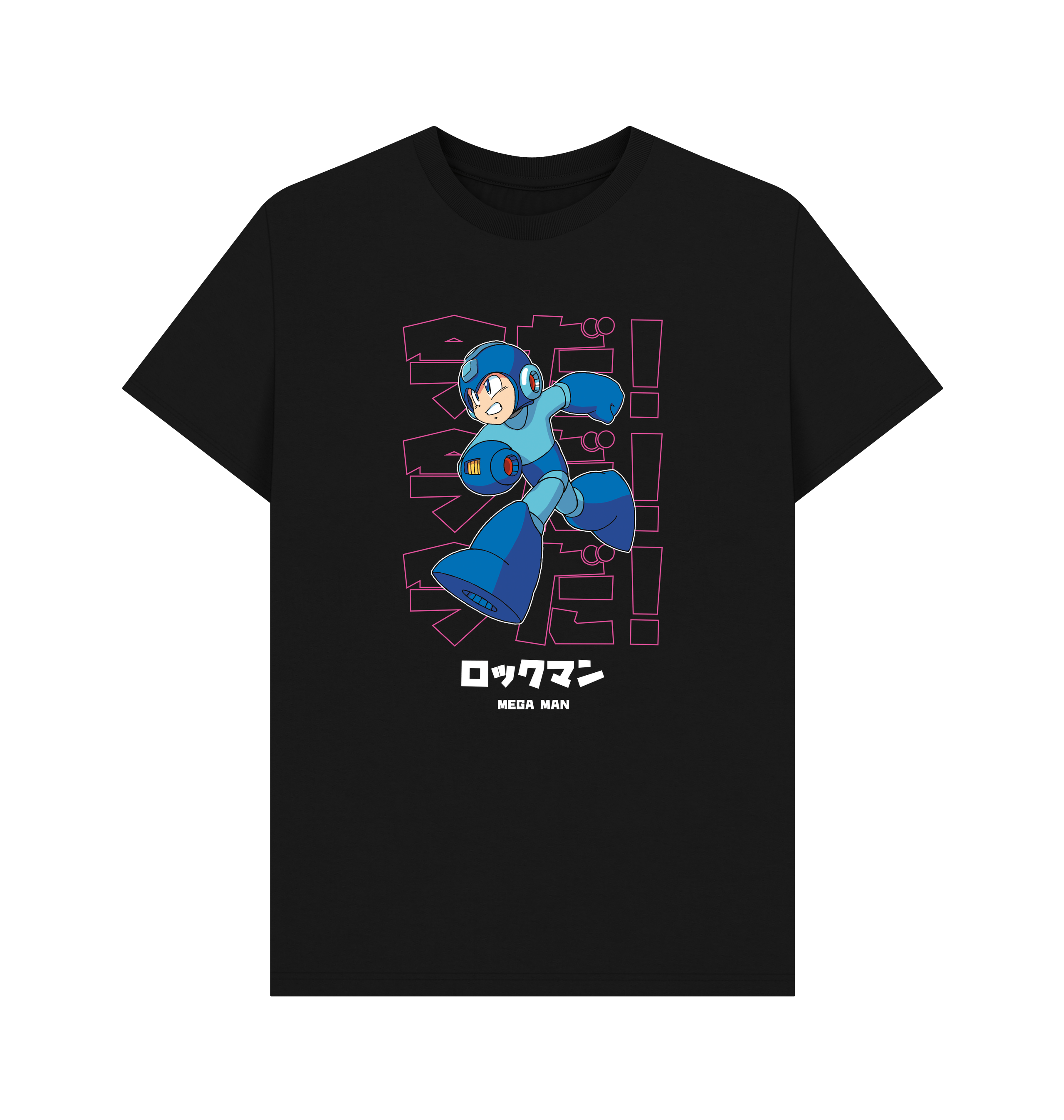 Black Printed T-shirt Front