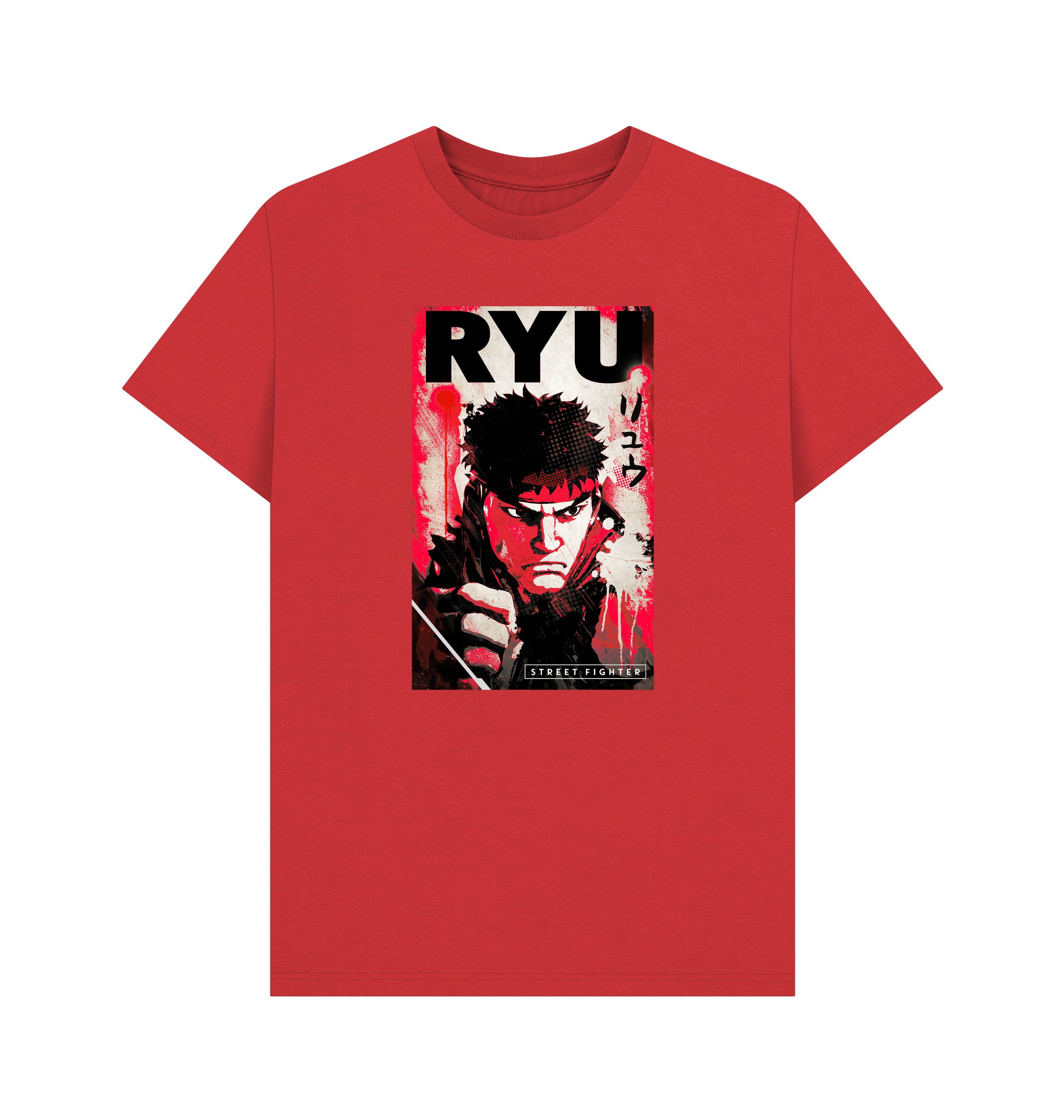 Red Printed T-shirt Front