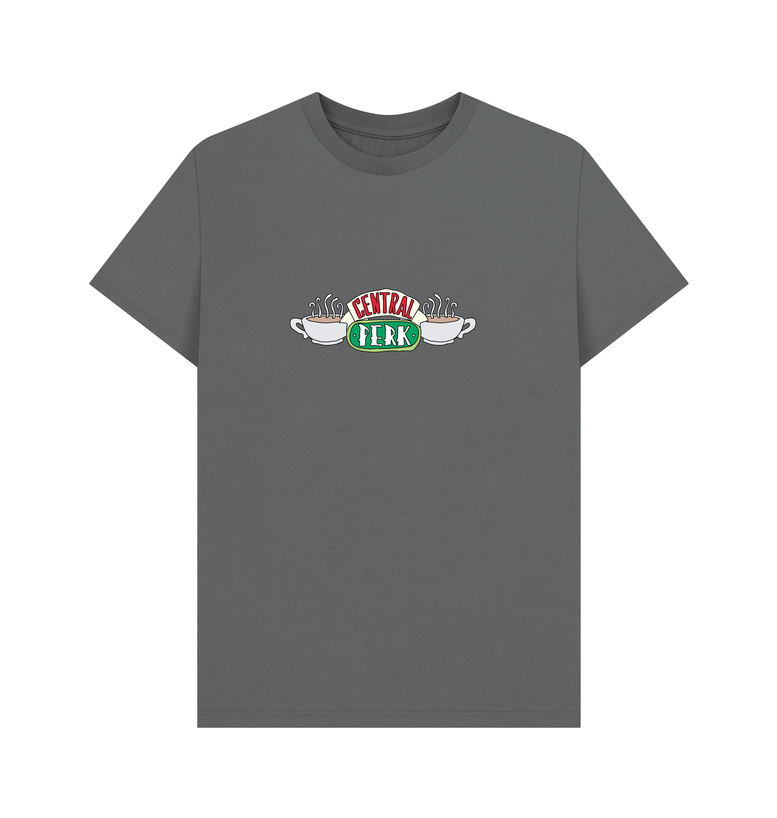 Slate Grey Printed T-shirt Front