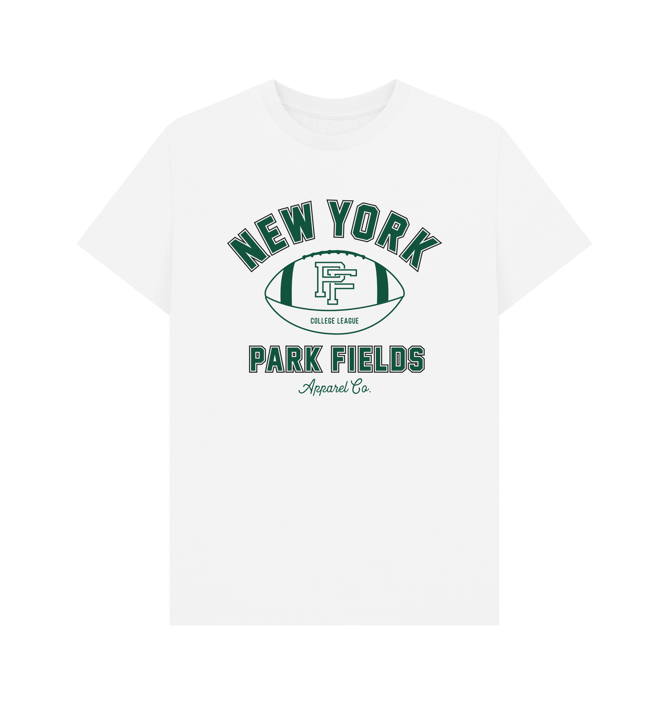 White Printed T-shirt Front