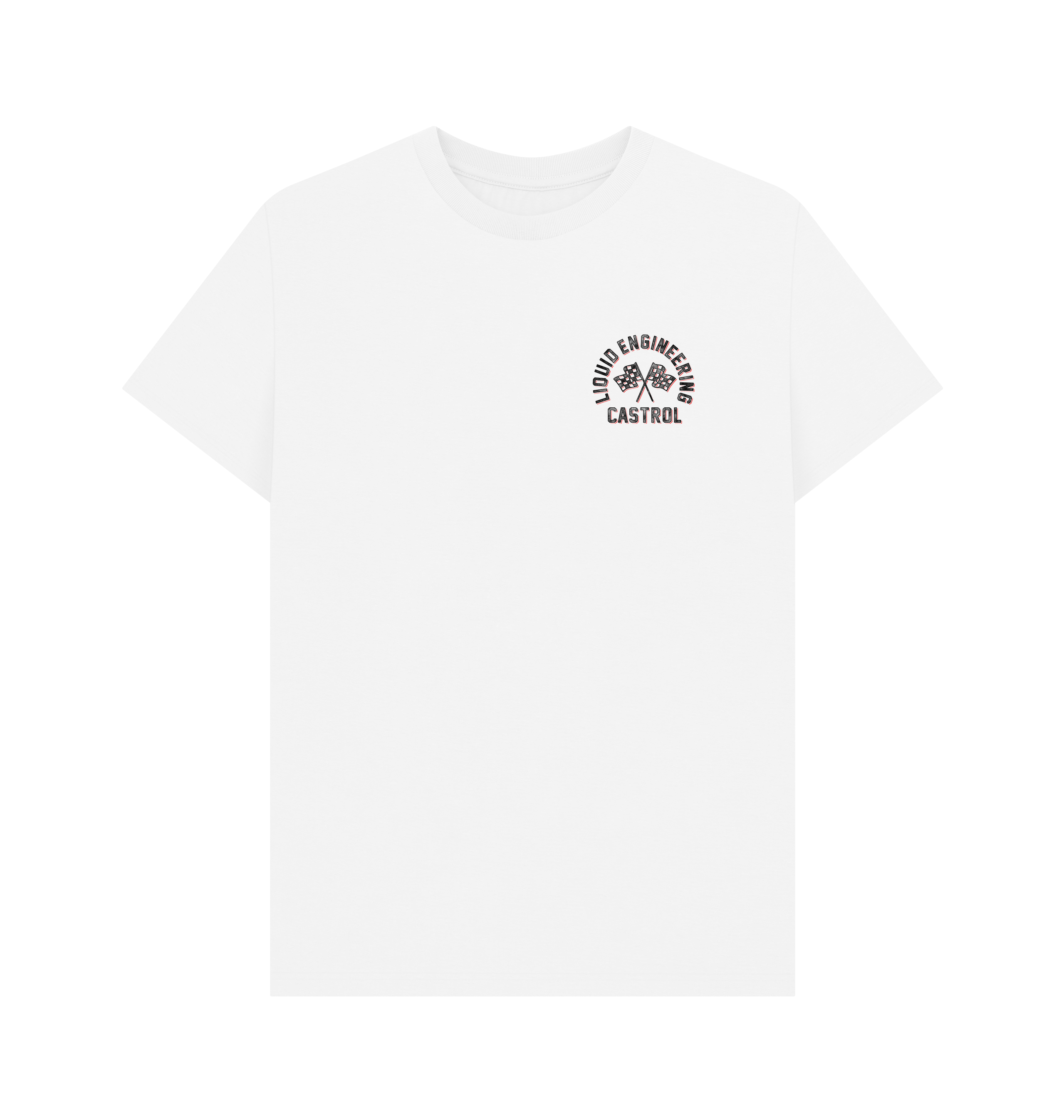 White Printed T-shirt Front