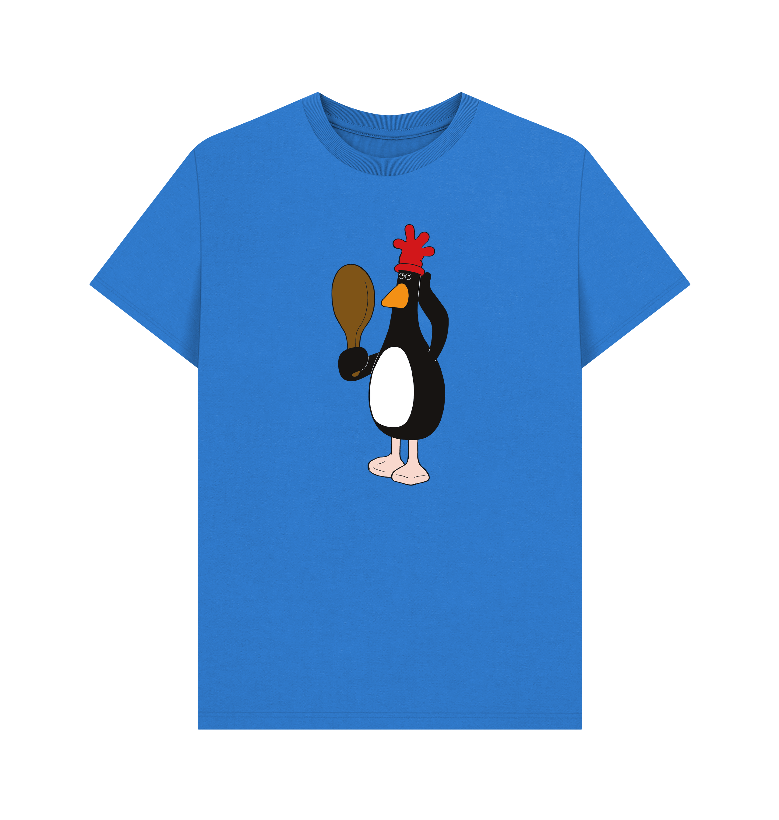 Bright Blue Printed T-shirt Front