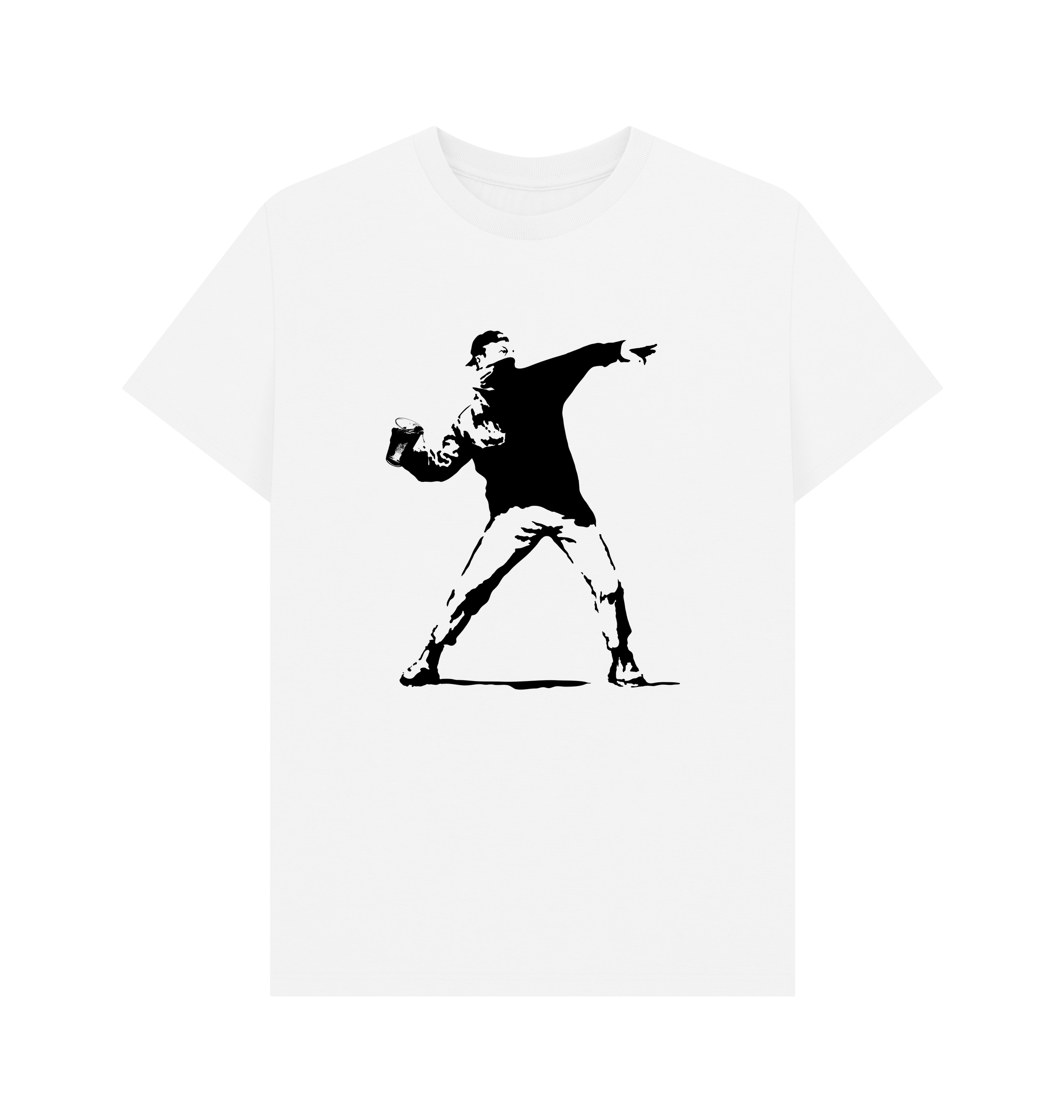 White Printed T-shirt Front