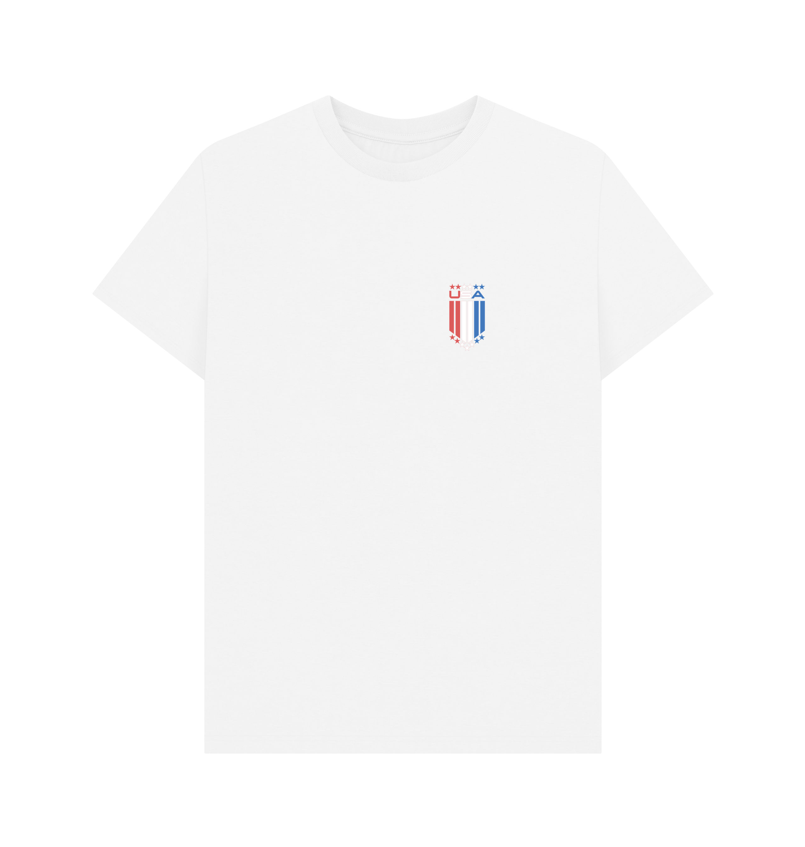 White Printed T-shirt Front