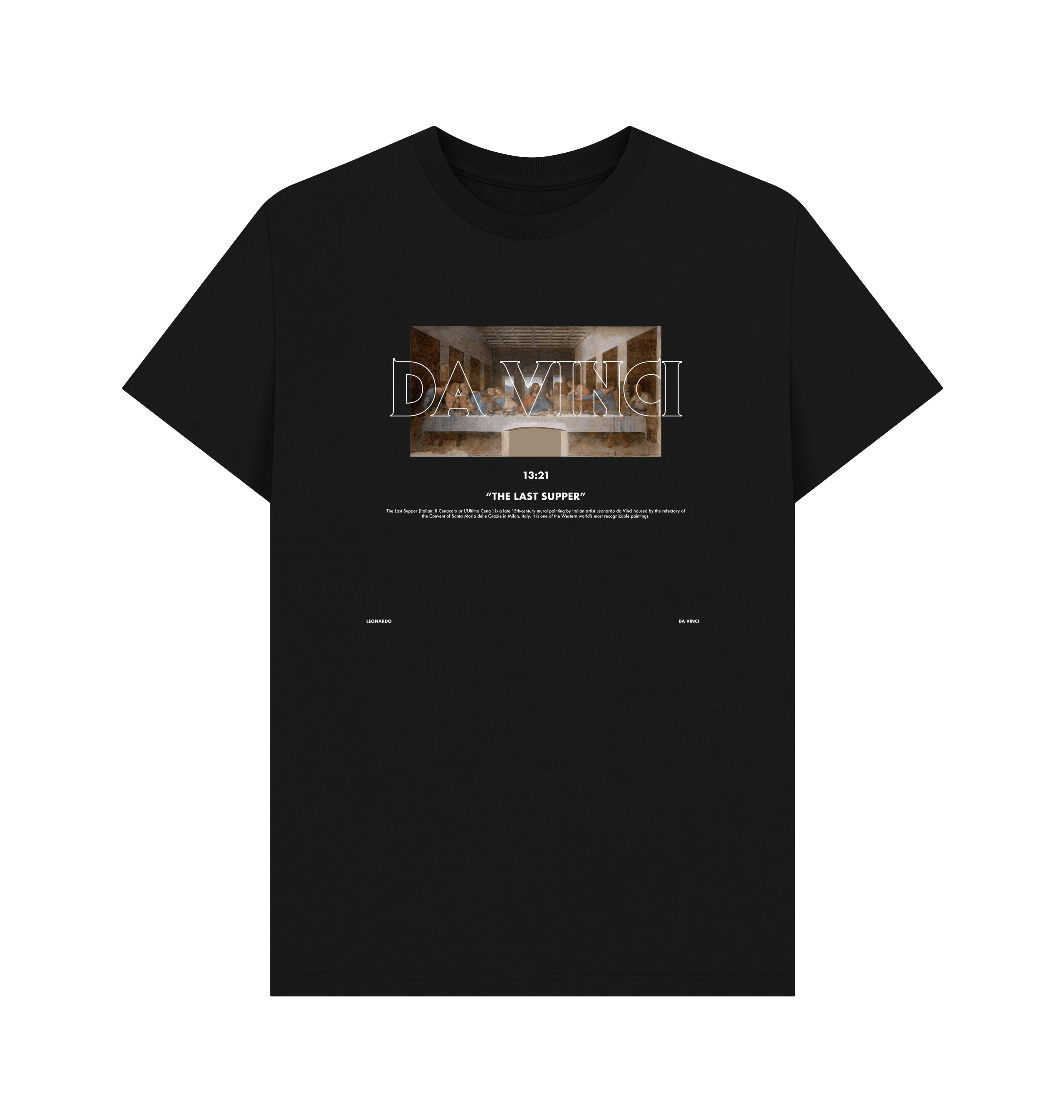 Black Printed T-shirt Front