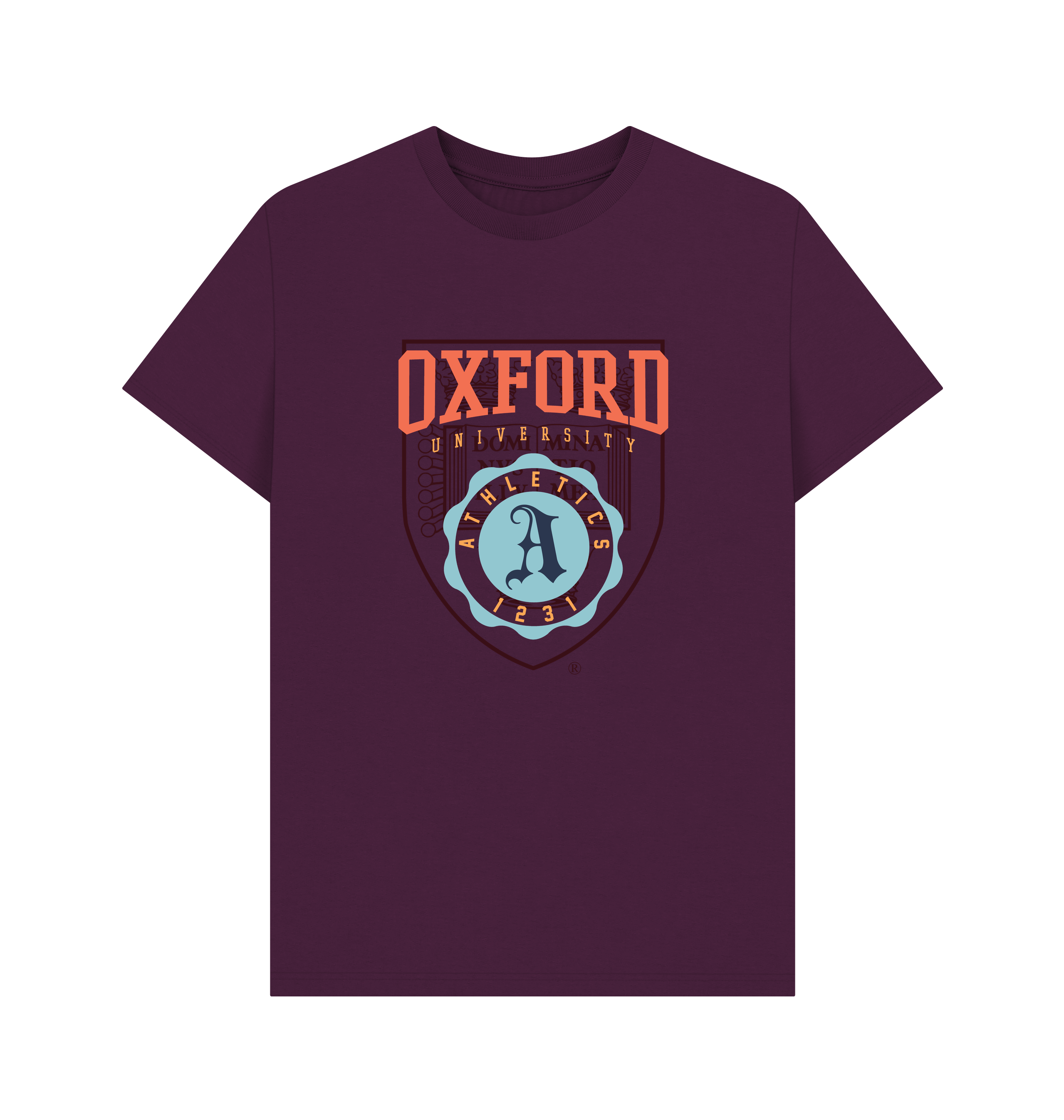 Purple Printed T-shirt Front