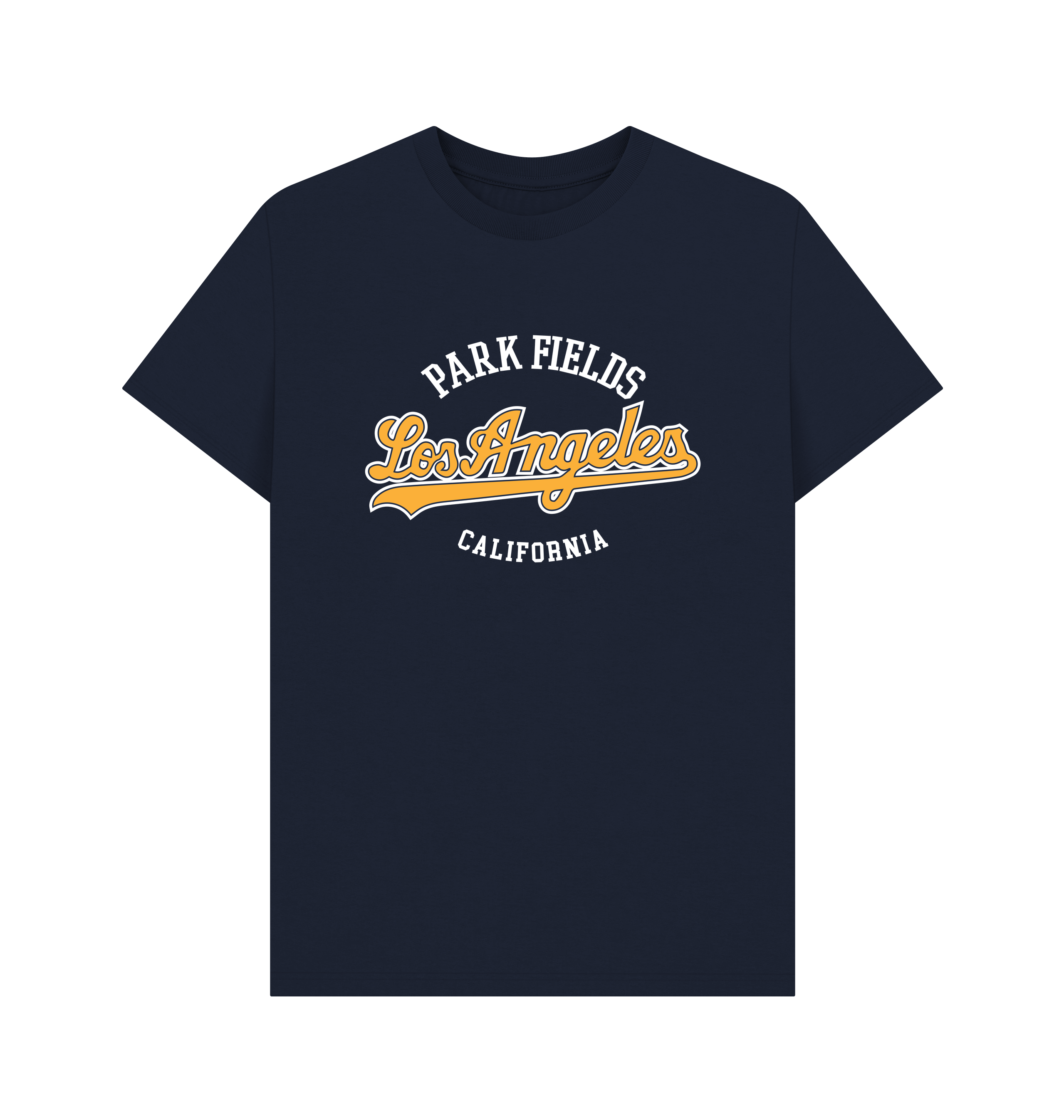 Navy Blue Printed T-shirt Front
