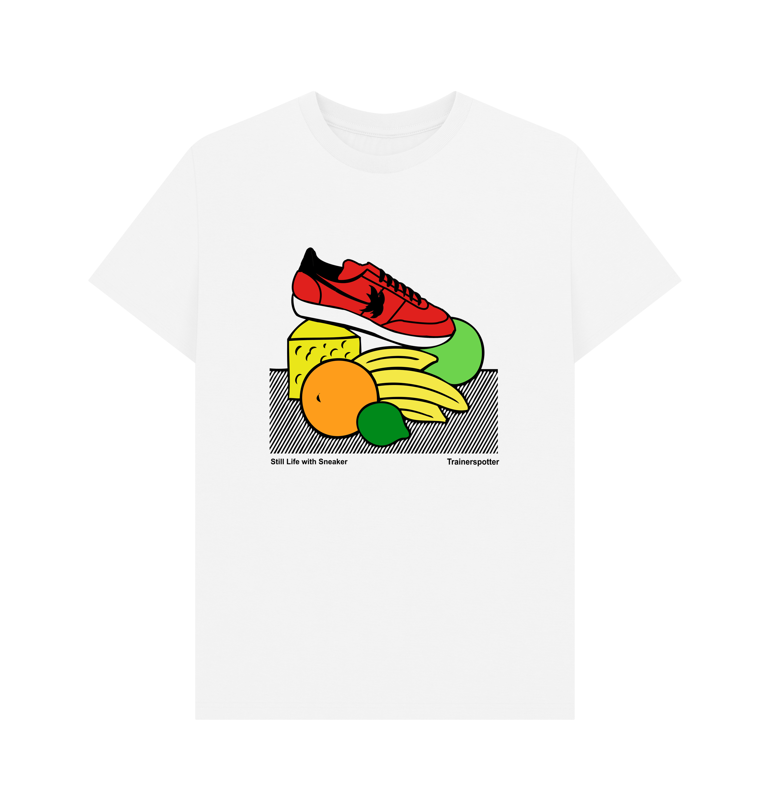 White Printed T-shirt Front