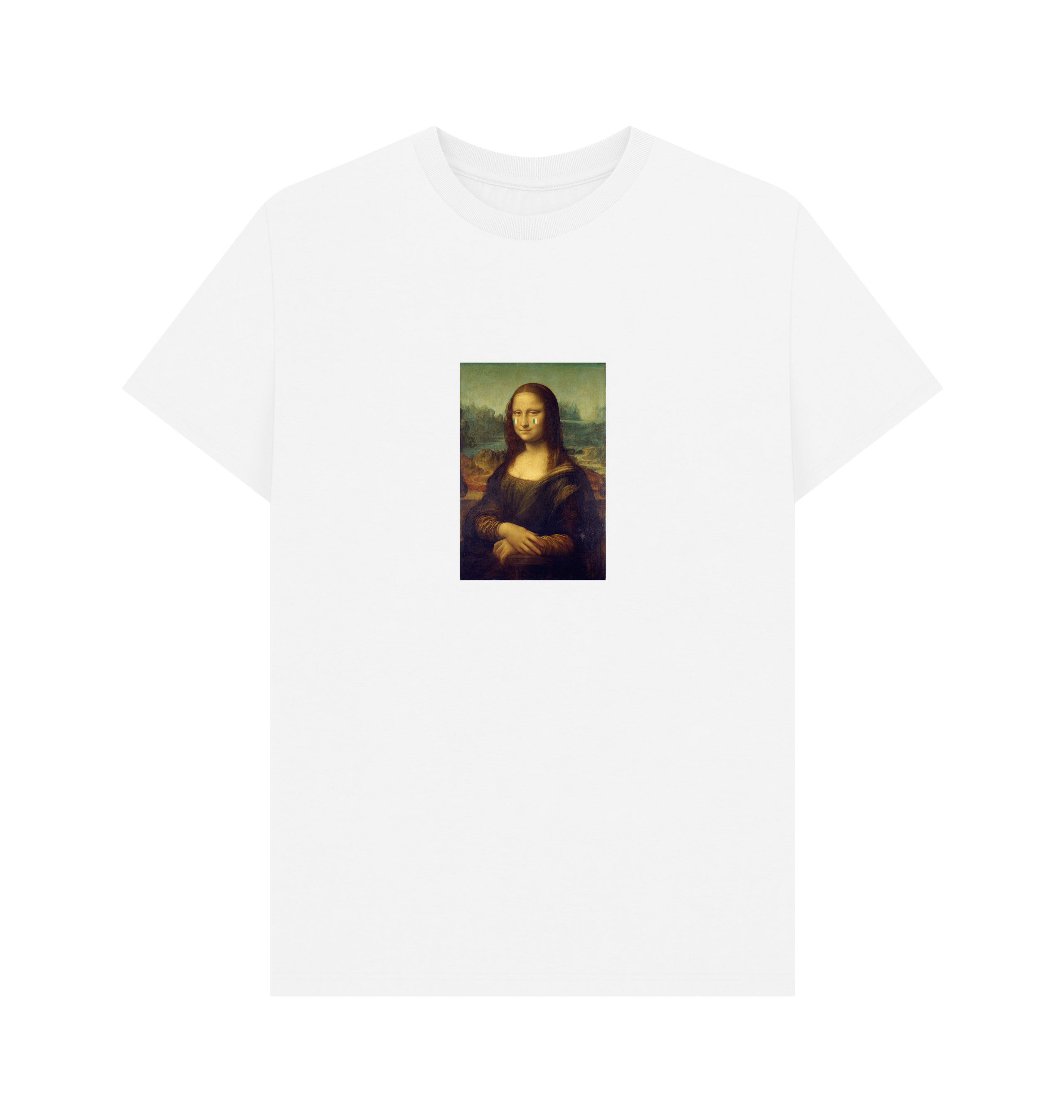 White Printed T-shirt Front