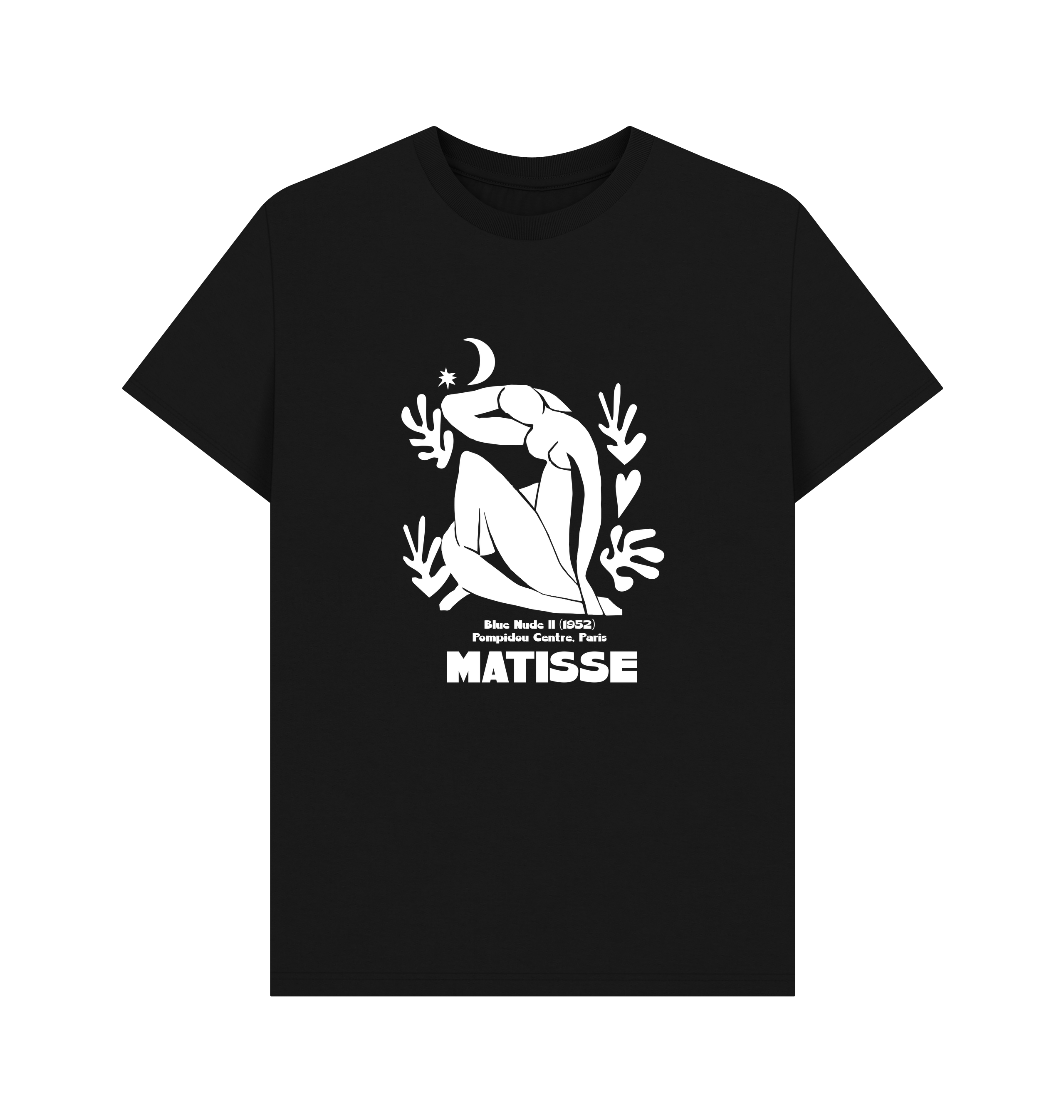 Black Printed T-shirt Front