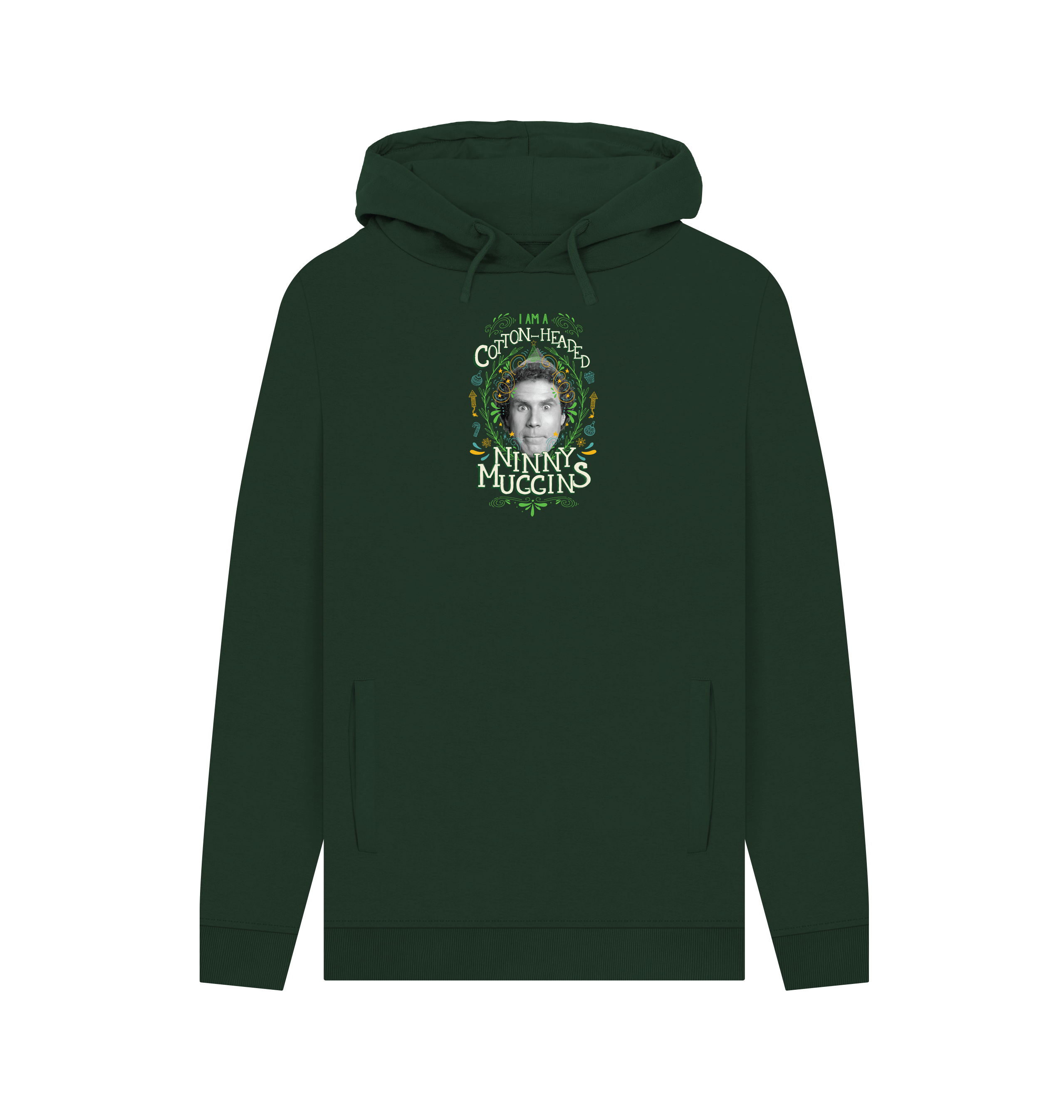 Evergreen Printed Hoody Front