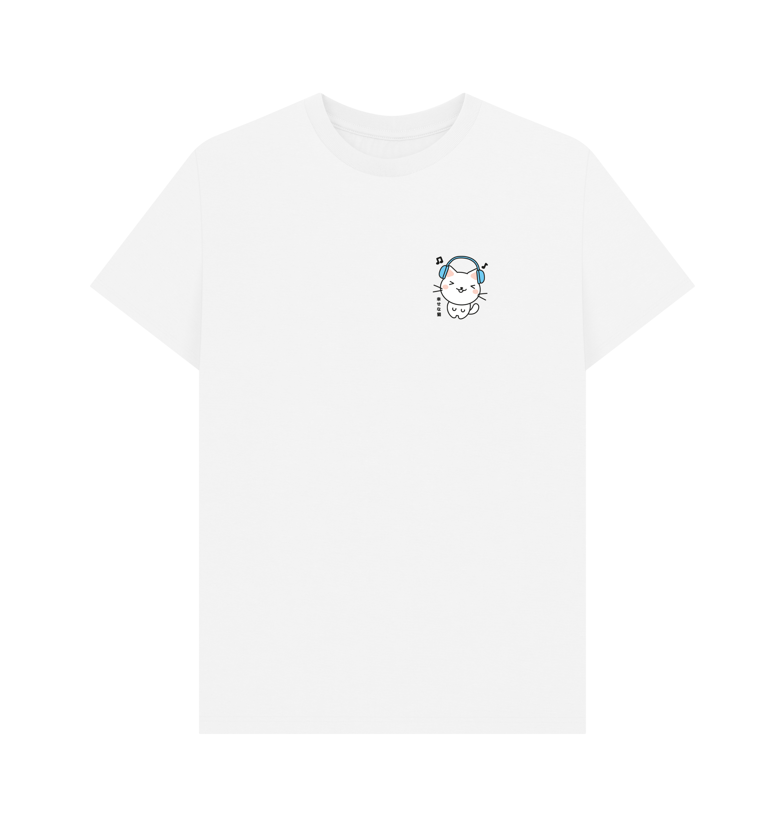 White Printed T-shirt Front
