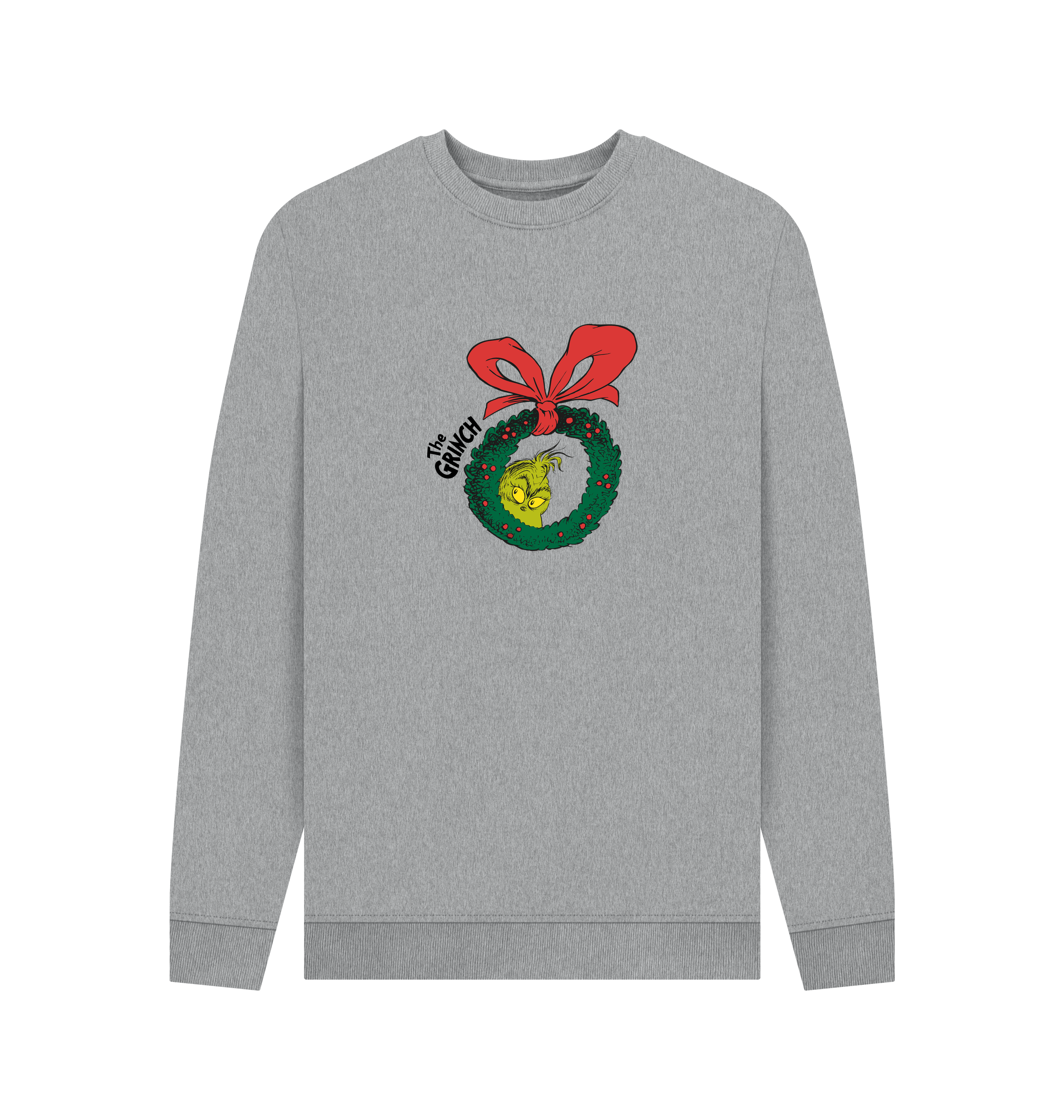 Light Heather Printed Sweater Front