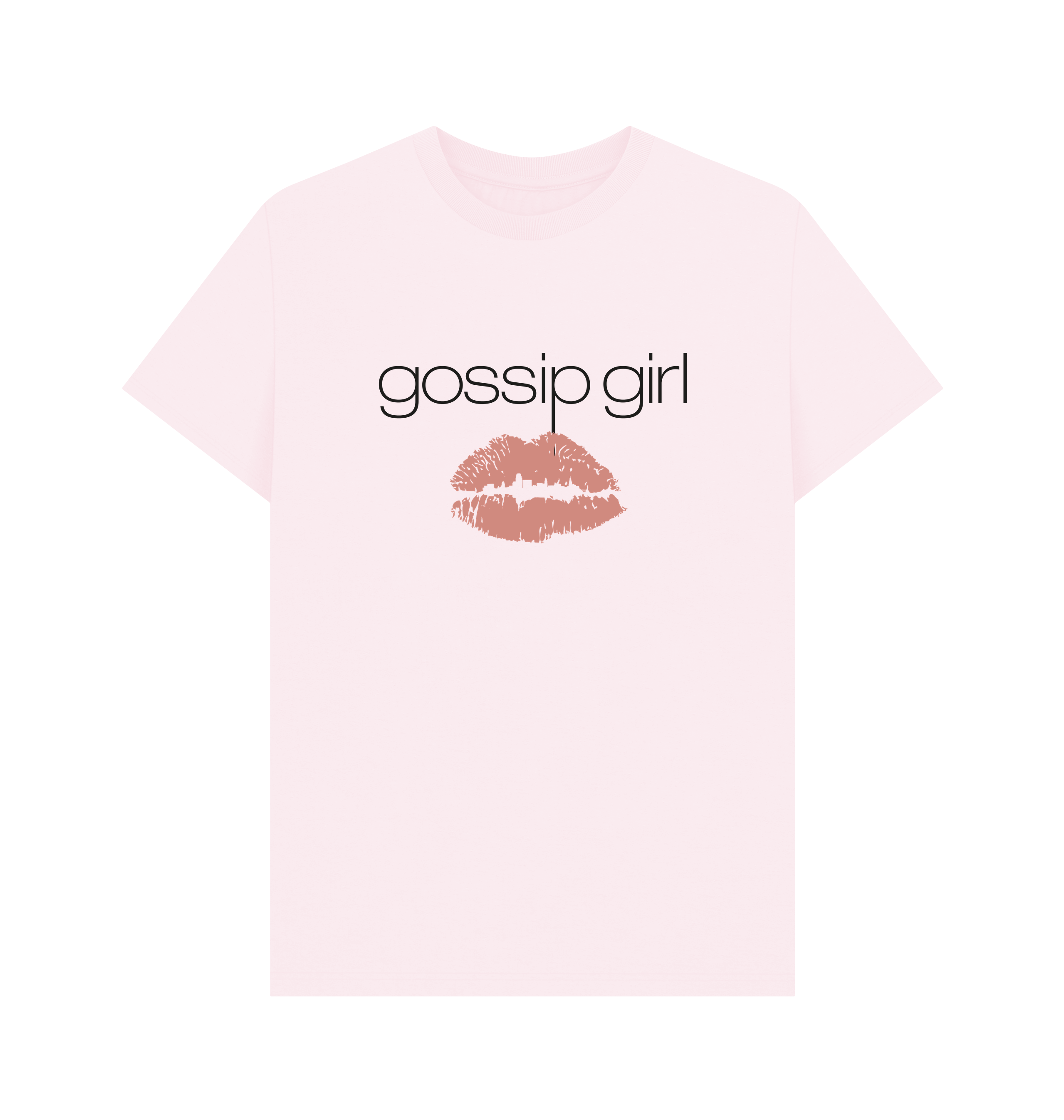 Pink Printed T-shirt Front