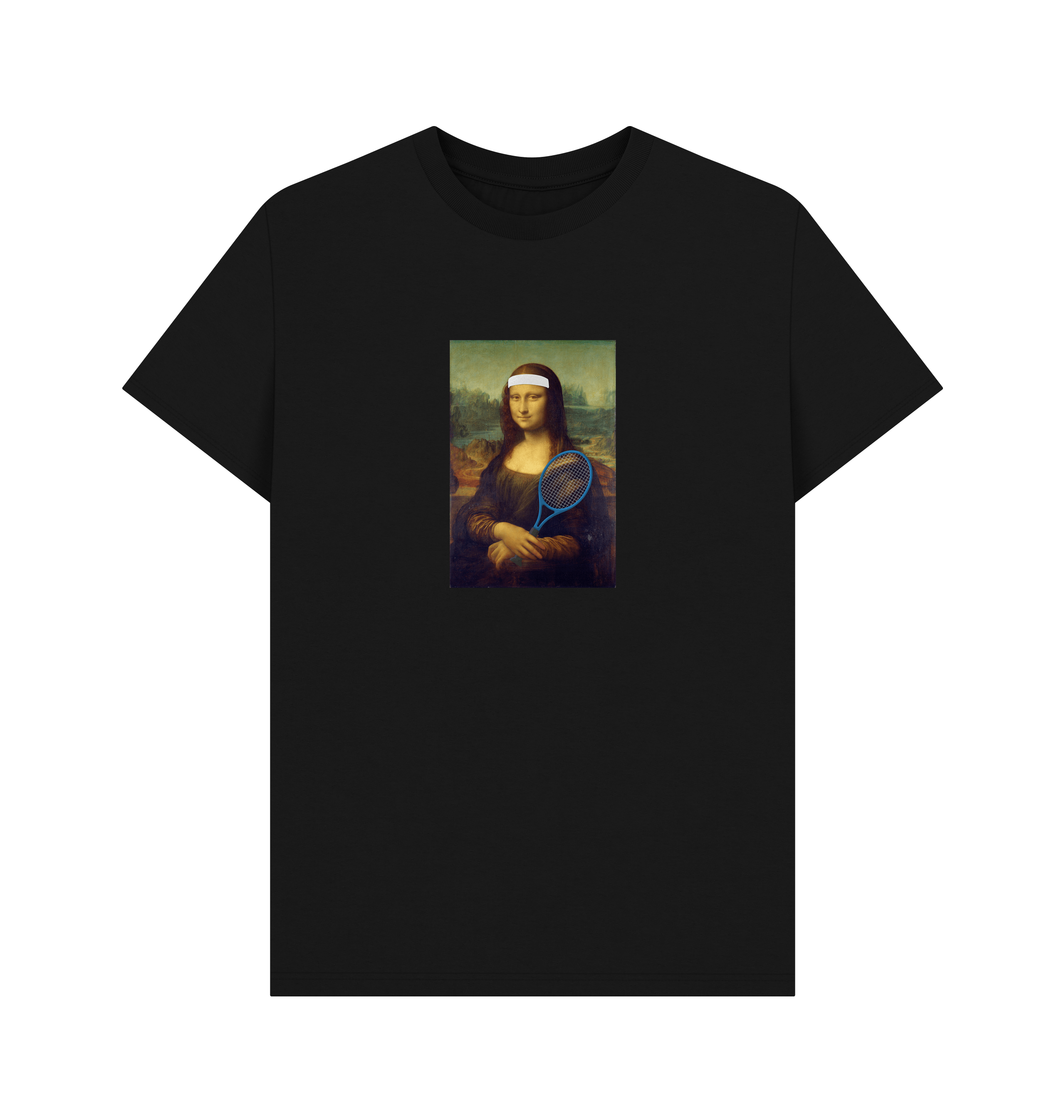 Black Printed T-shirt Front