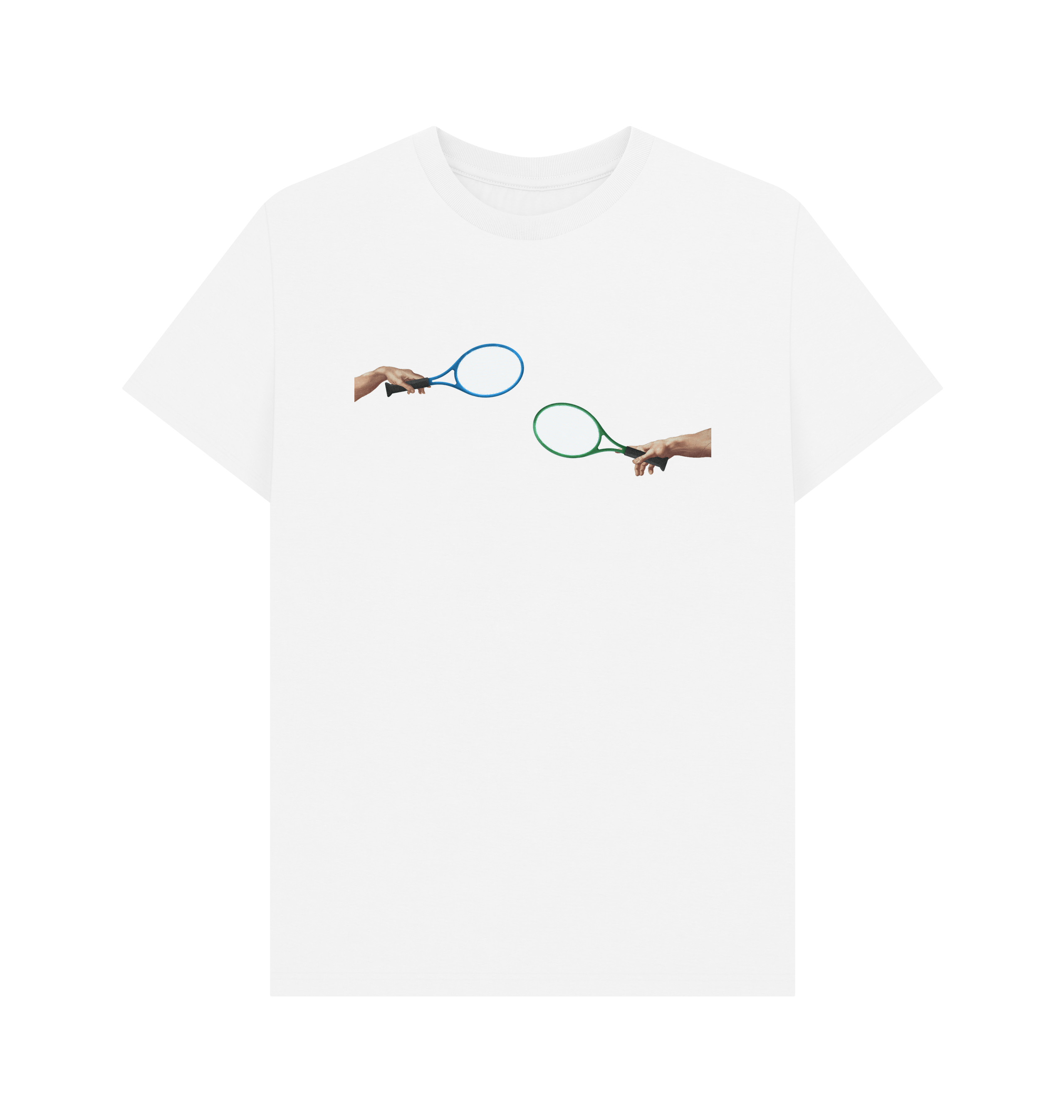 White Printed T-shirt Front