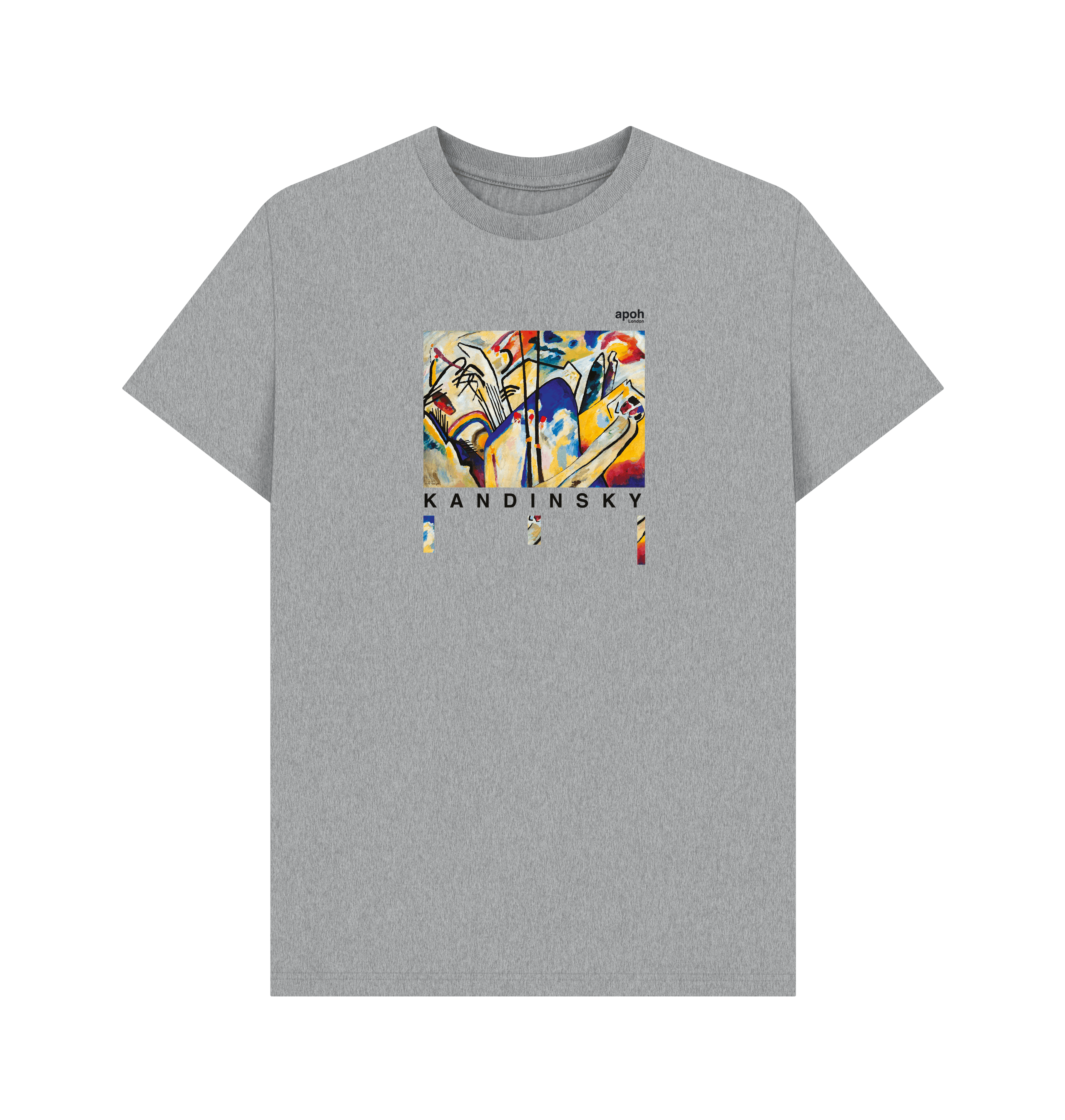 Athletic Grey Printed T-shirt Front