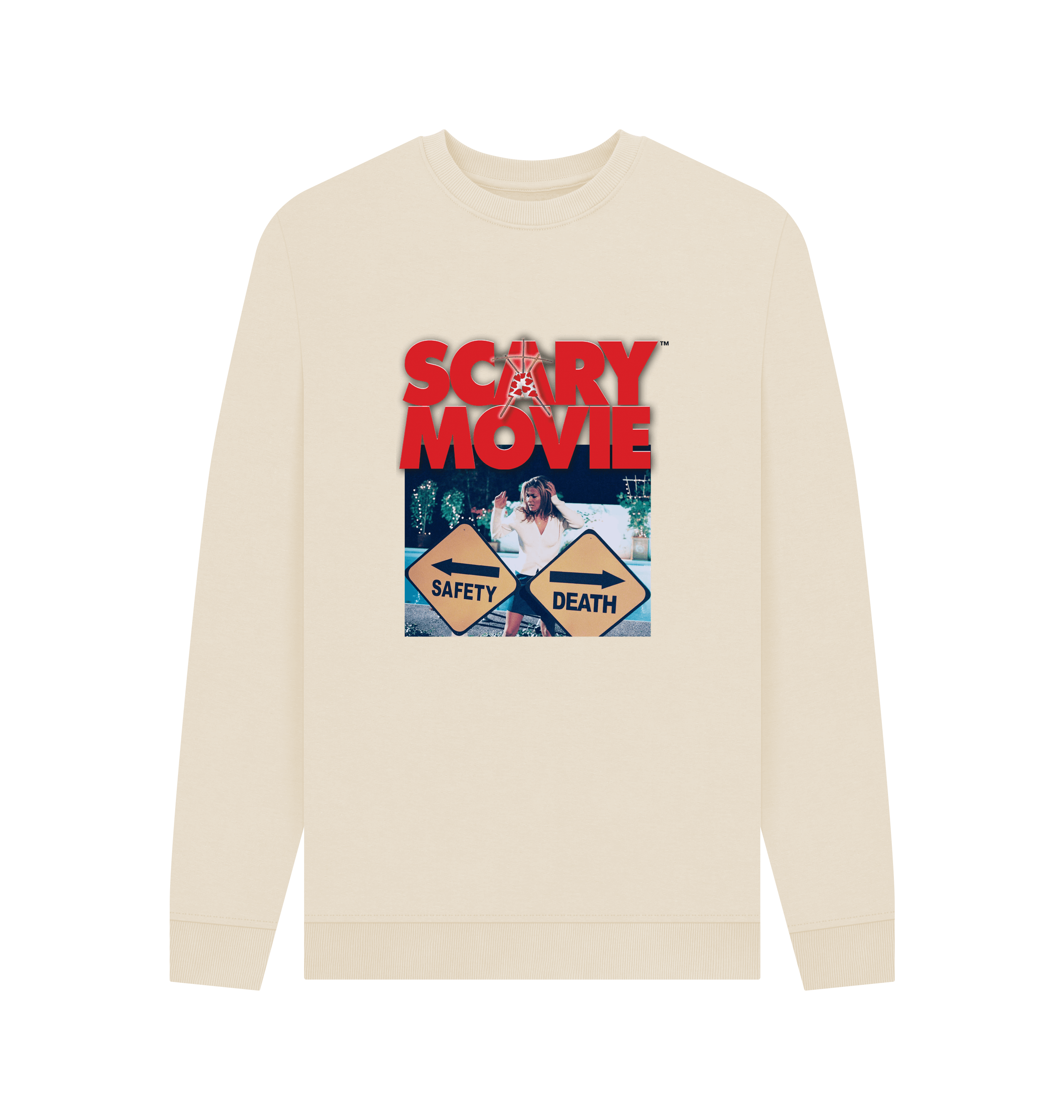 Oat Printed Sweater Front