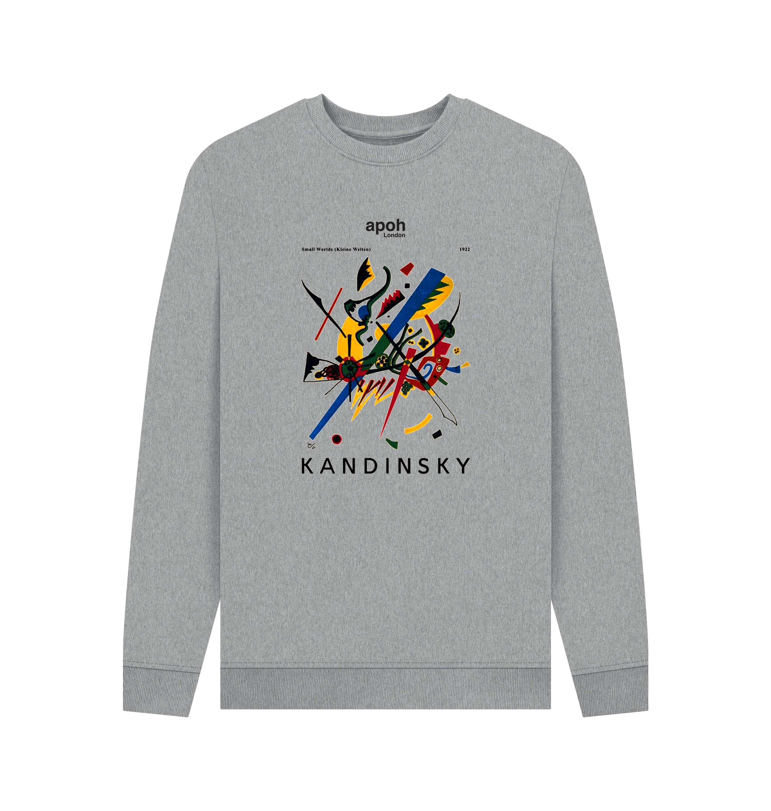Light Heather Printed Sweater Front