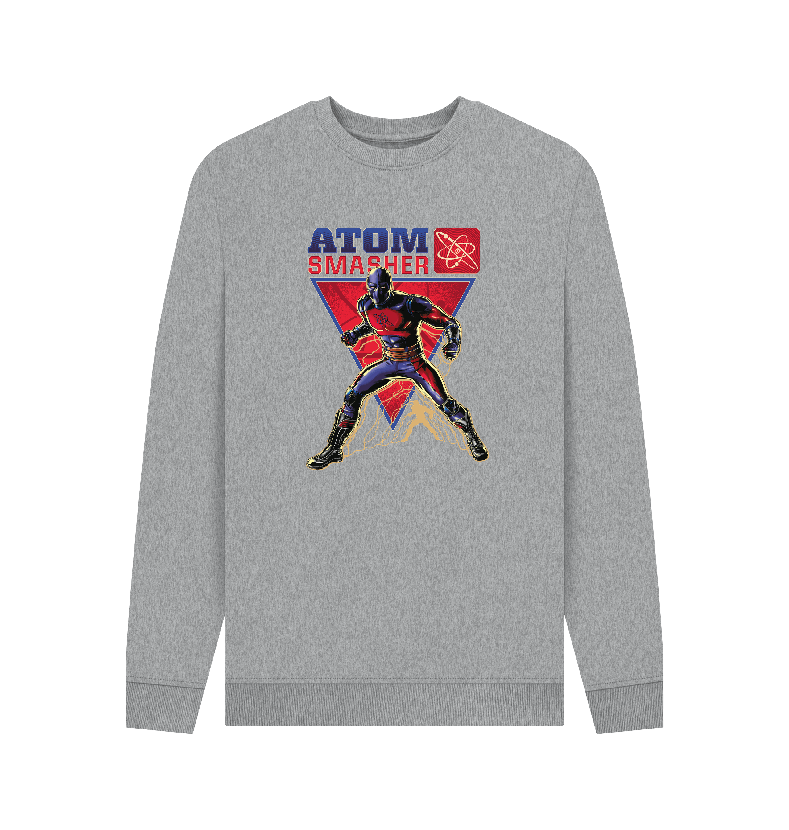 Light Heather Printed Sweater Front