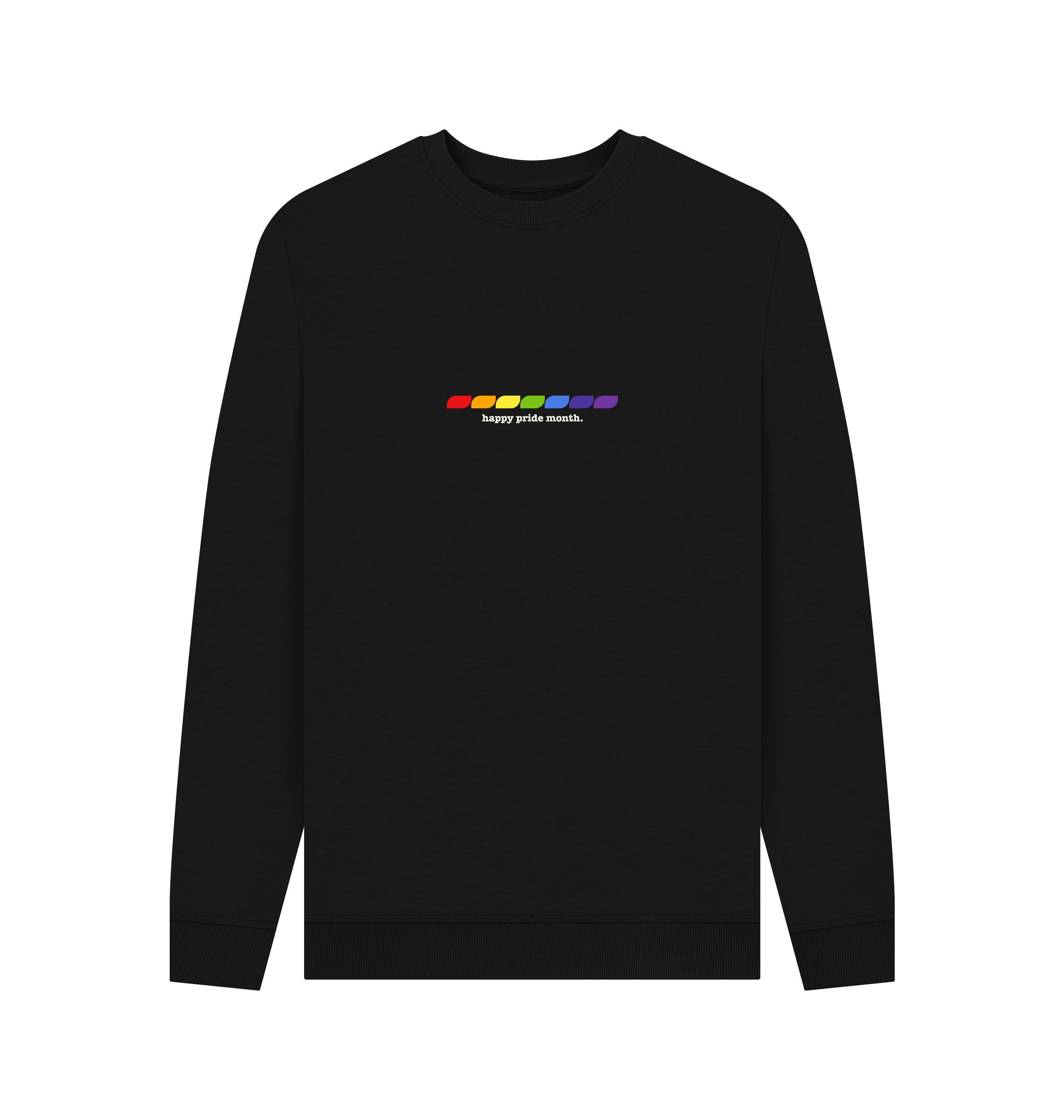 Black Printed Sweater Front