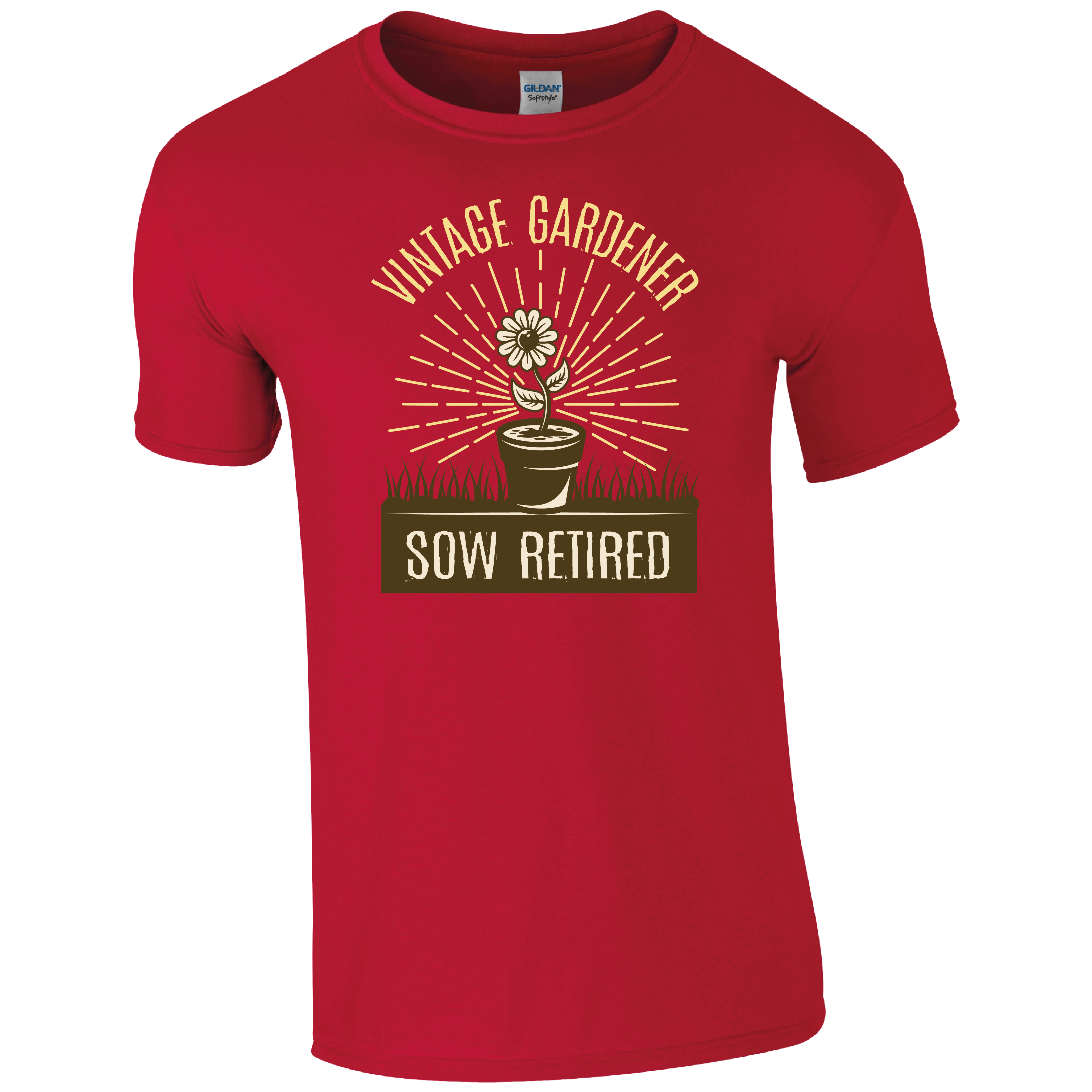 Sow Retired! Gardening T-Shirt Red