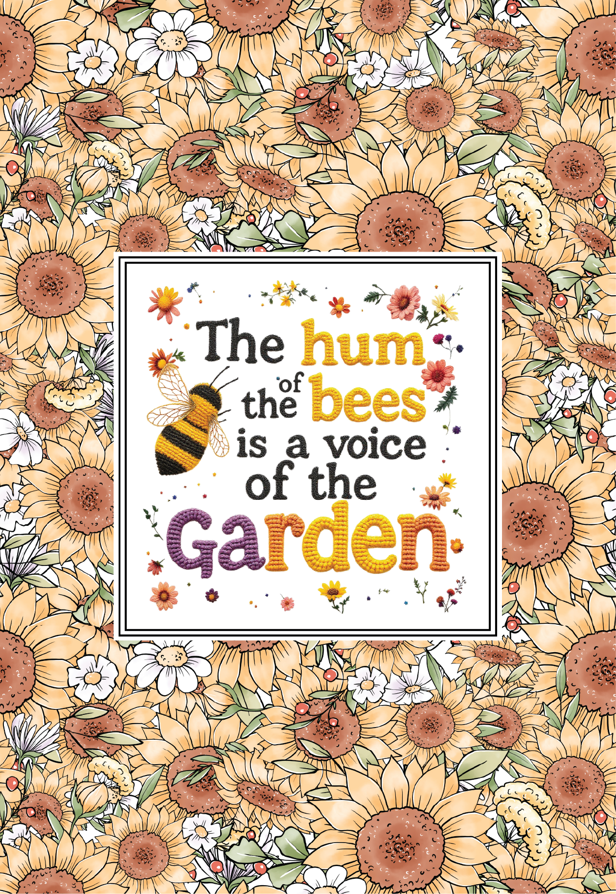 The Hum of The Bees Tea Towel