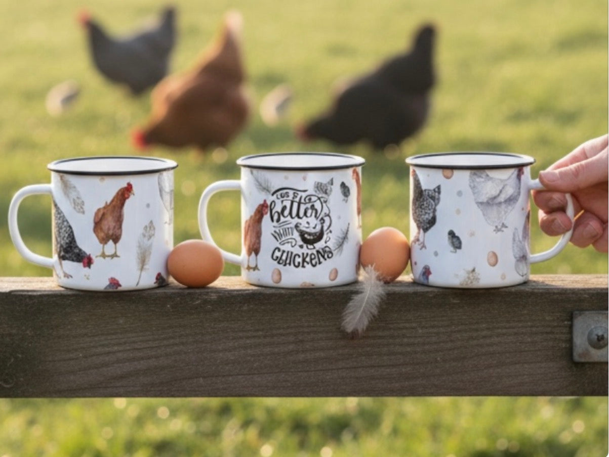 Life Is Better With Chickens Tin Mug