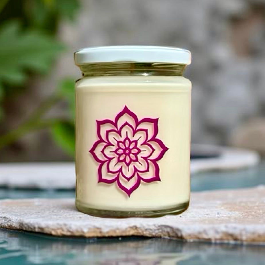 Relaxing Embrace Scented Candle by Wonky Candles