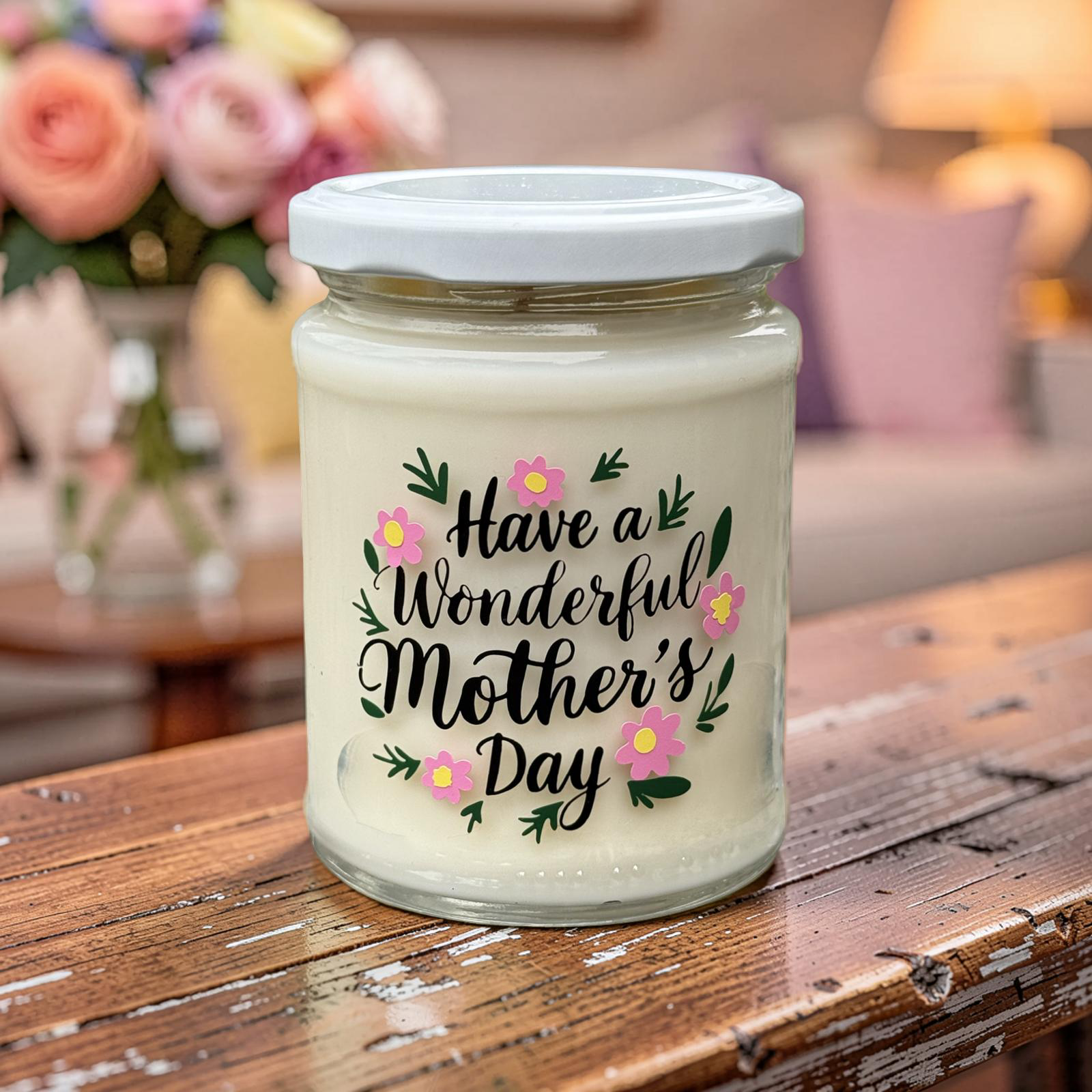 Jasmine Scented Candle by Wonky Candles