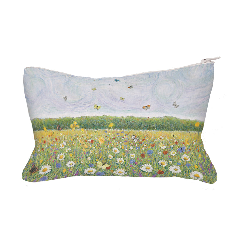 Butterfly Meadow by Sue Trickey Fabric Pencil Case