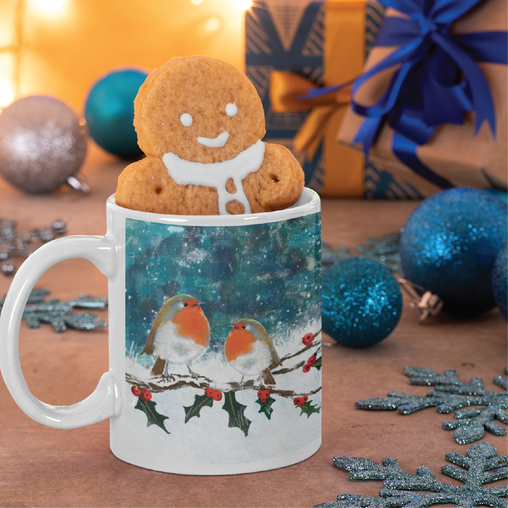 Sammy's Christmas Robin Mug