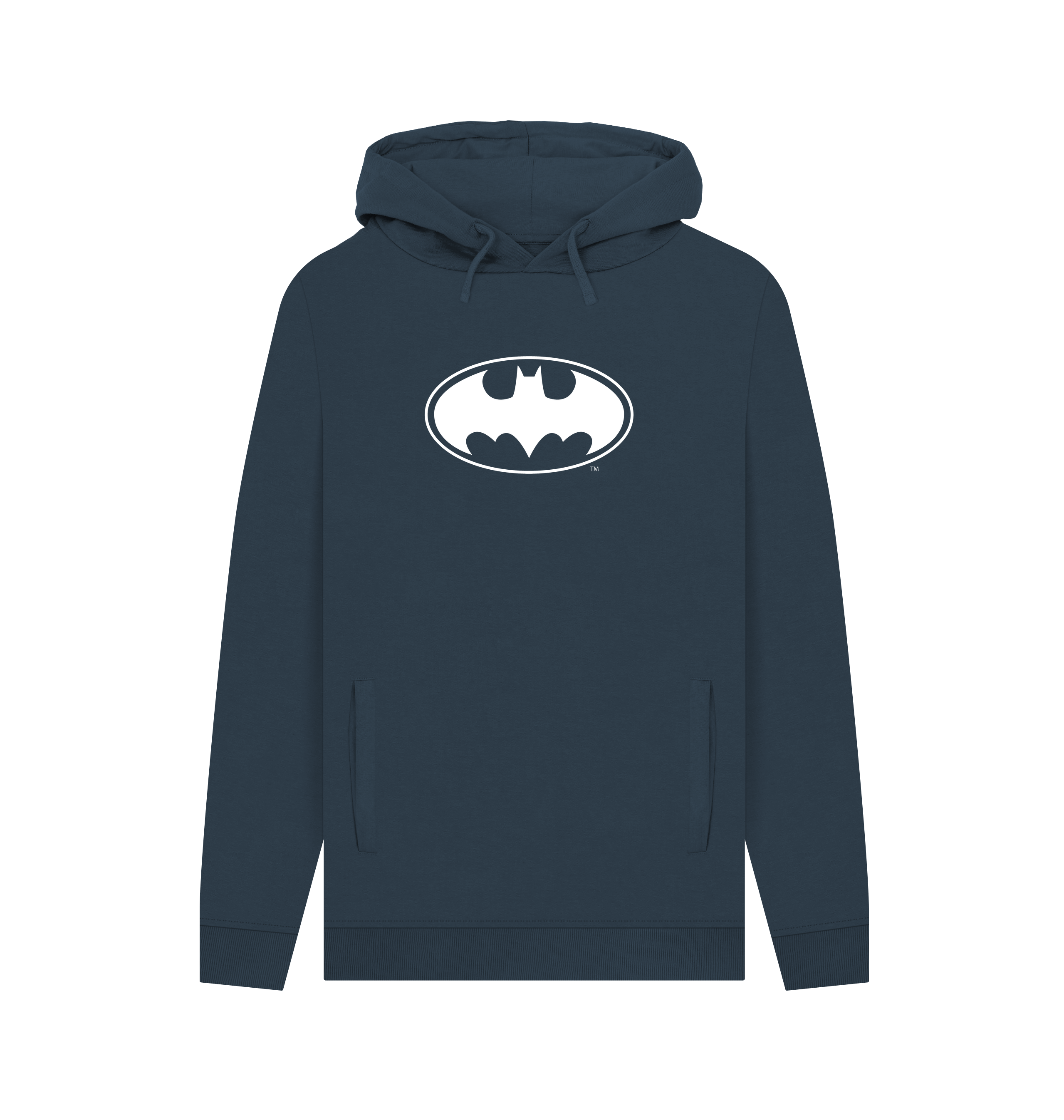 Navy Printed Hoody Front