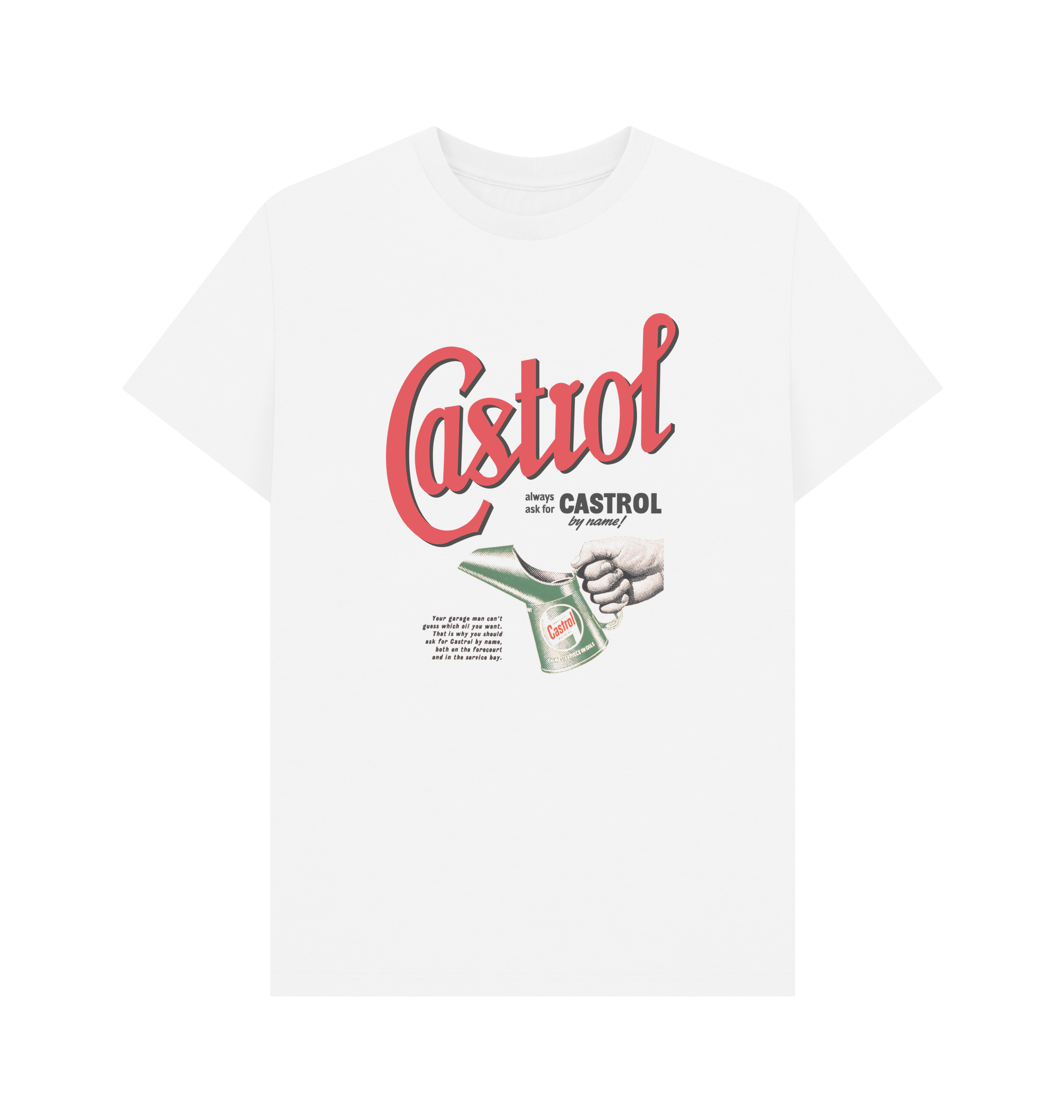 White Printed T-shirt Front