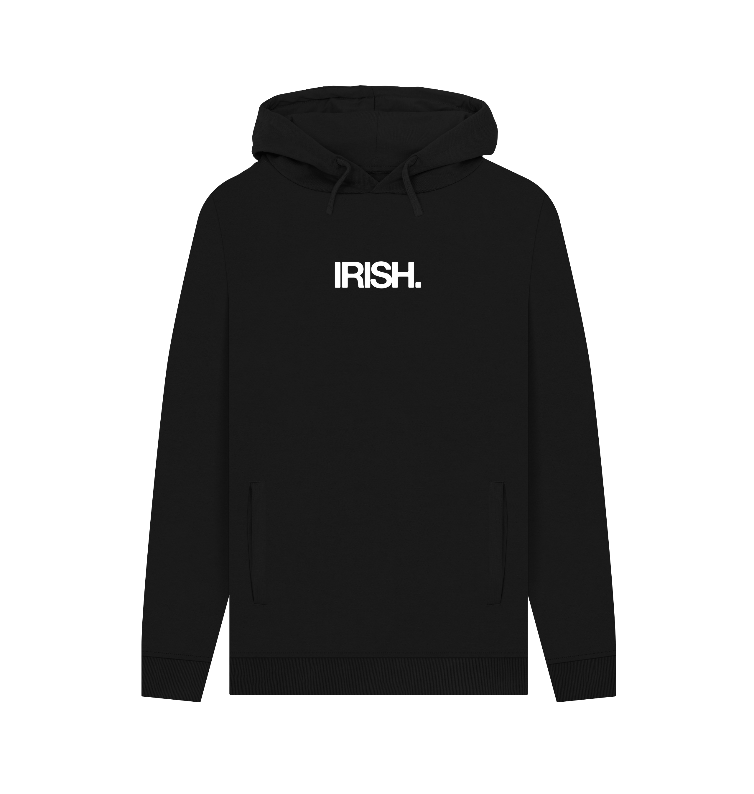 Black Printed Hoody Front