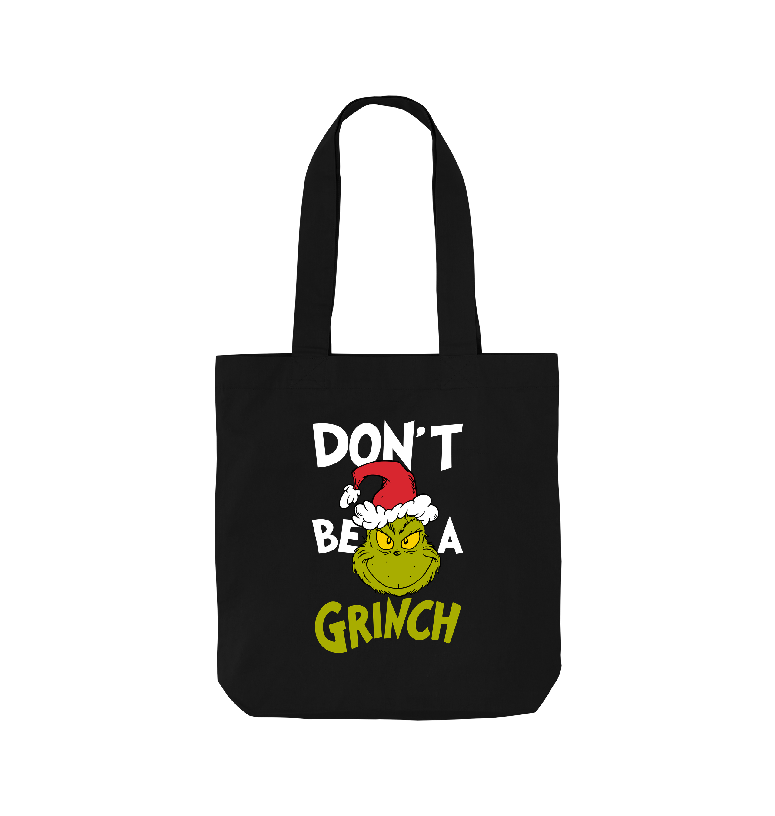 Black Printed Bag Front