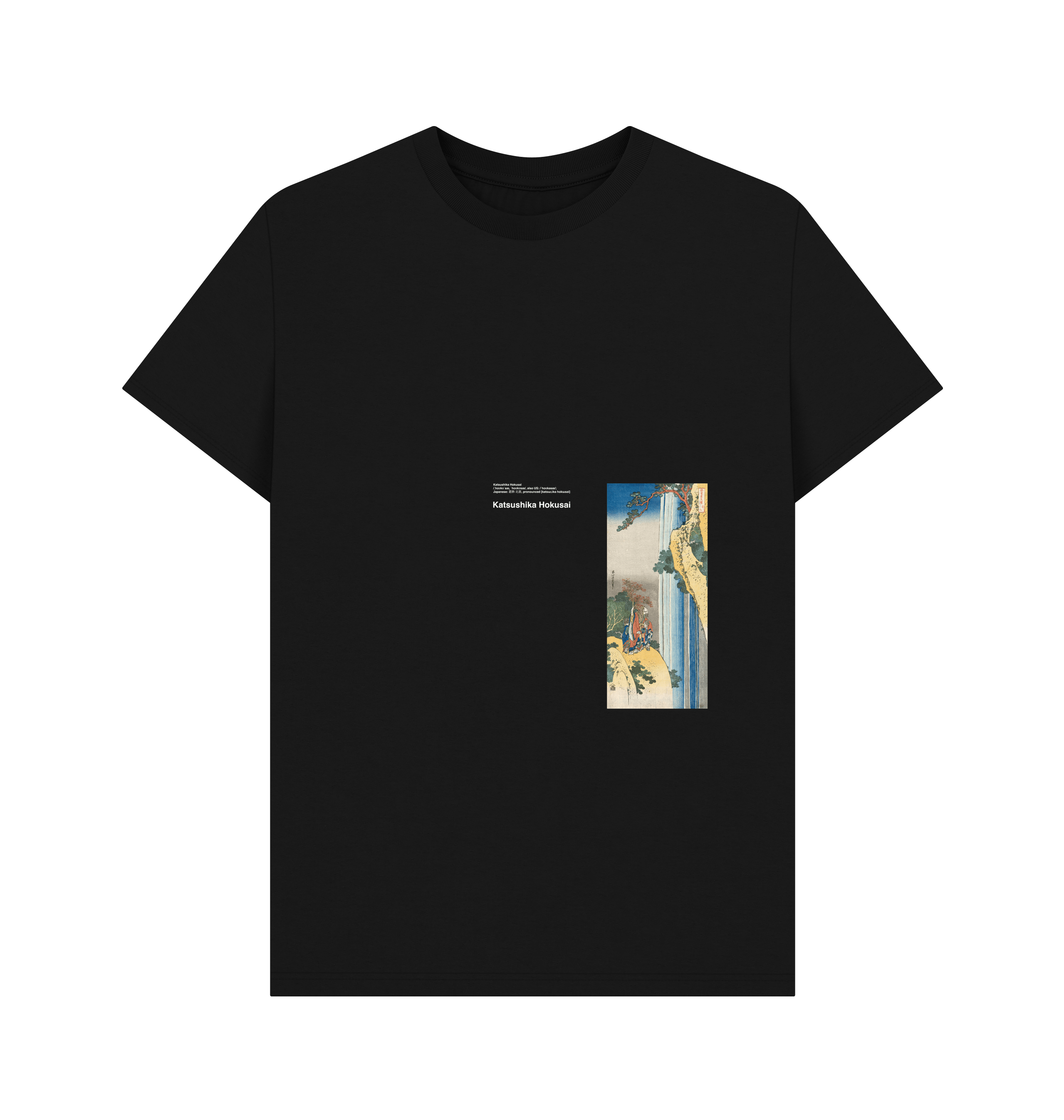 Black Printed T-shirt Front
